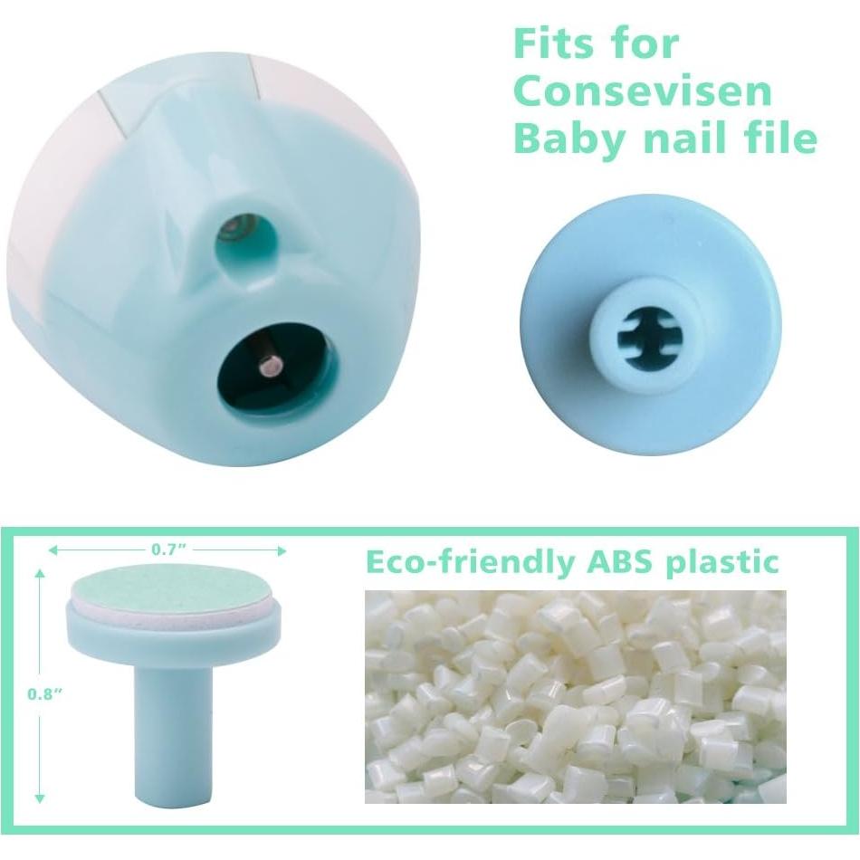 Pads de Reemplazo para Lima de Uñas de Bebé Consevisen - 8 Piezas