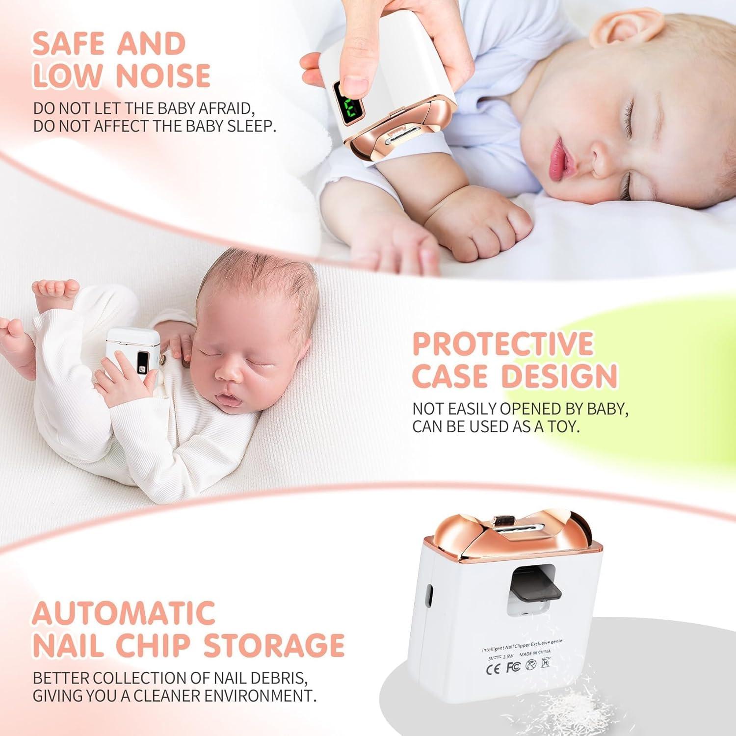 Cortador de Uñas Eléctrico Northlet con Luz LED - Blanco