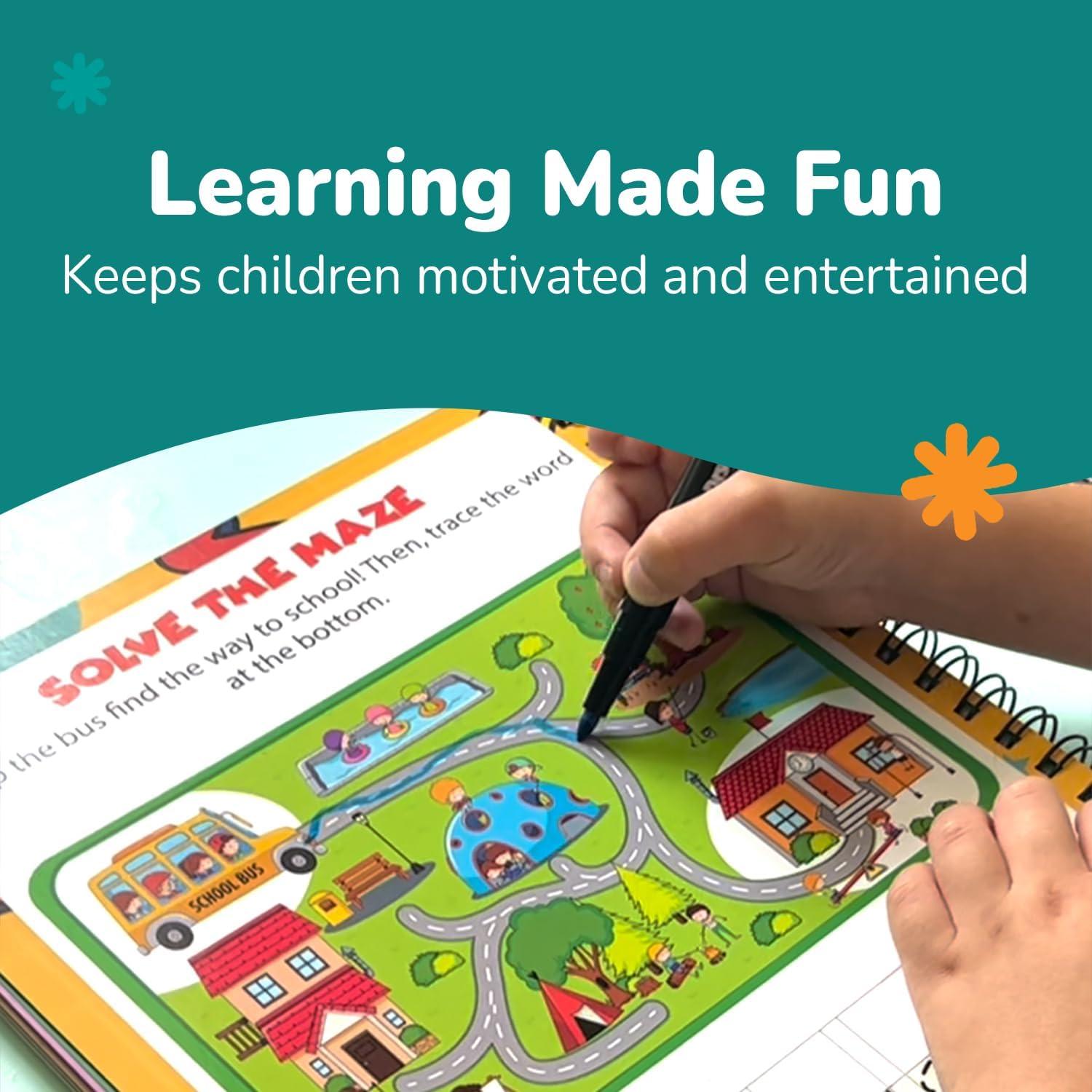 Kit de Actividades Educativas Channie Pre-K con Marcadores