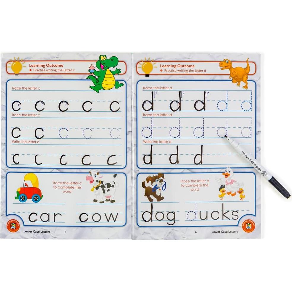 Libro Reutilizable de Letras Minúsculas Learning Can Be Fun