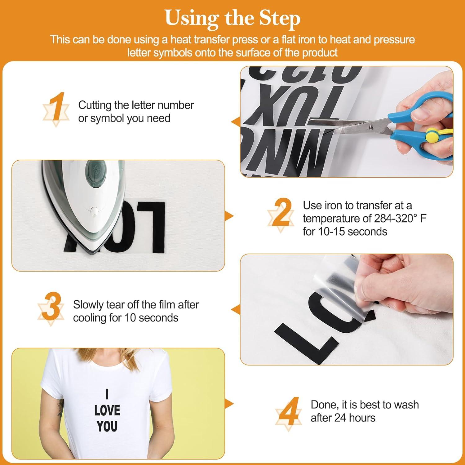 Letras y Números de Planchar Lucomb 2" PU 588 Piezas