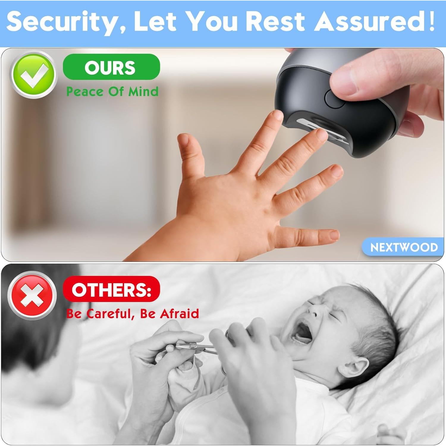 Cortador de Uñas Eléctrico RIRC C con Carga USB y 2 Velocidades