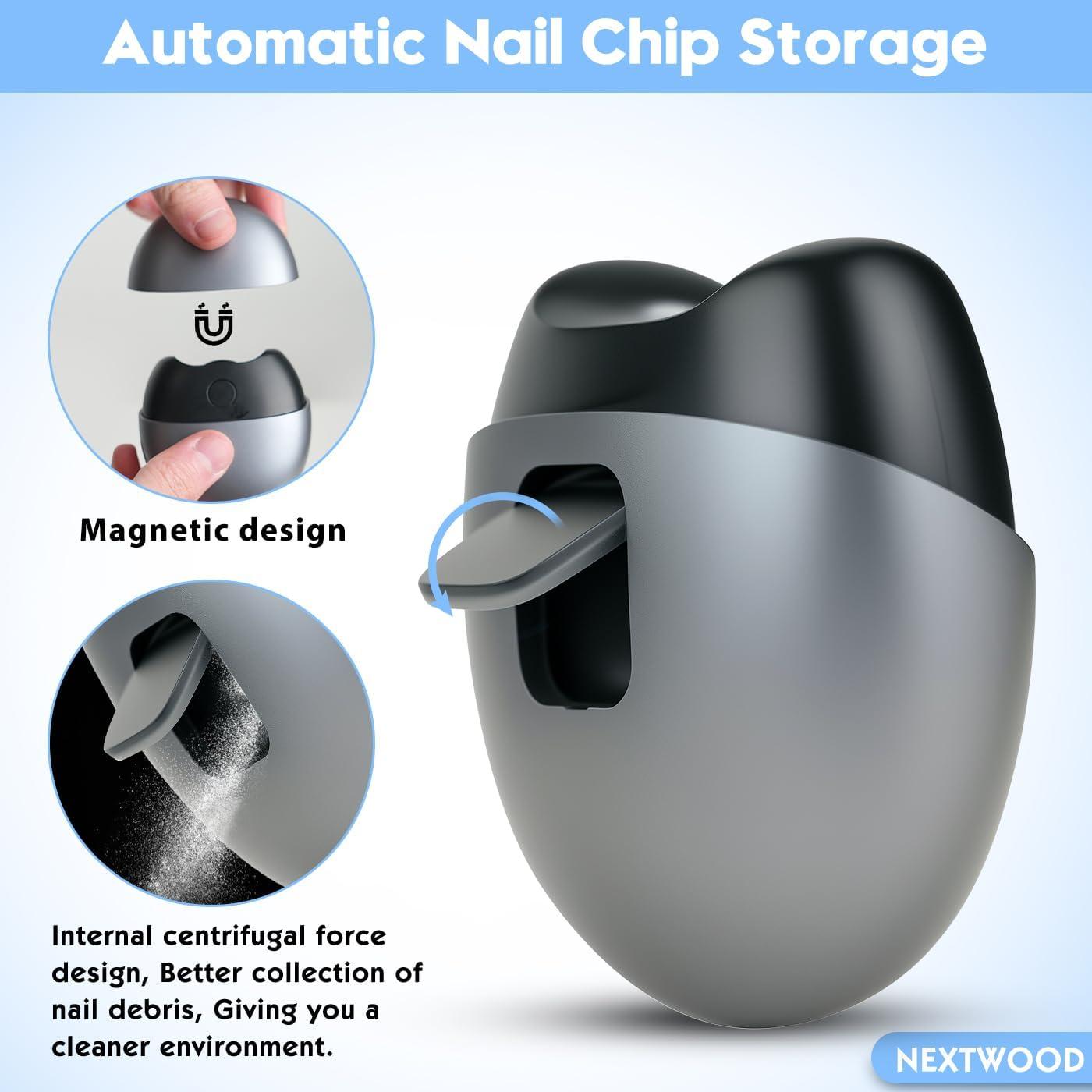 Cortador de Uñas Eléctrico RIRC C con Carga USB y 2 Velocidades