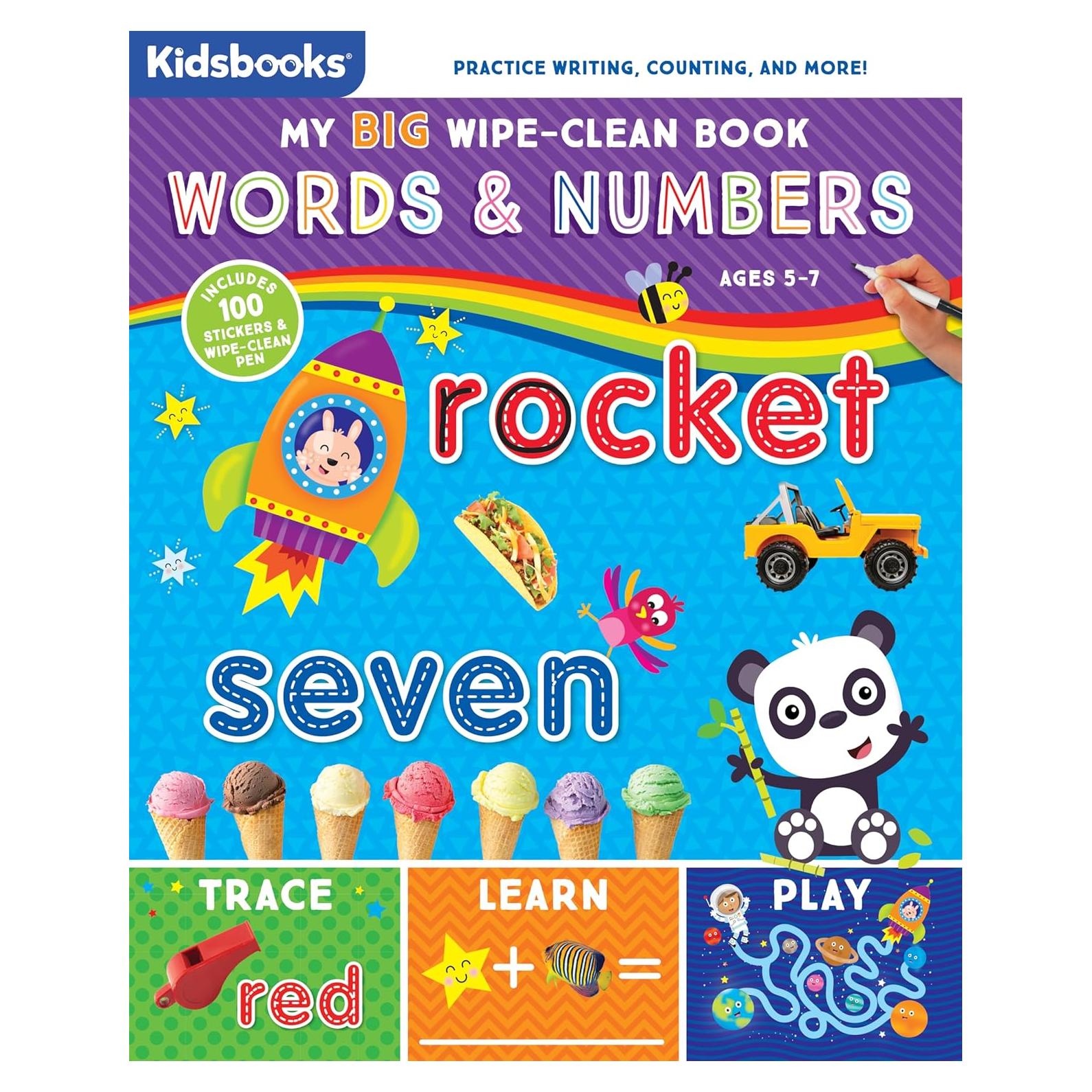 My Big Wipe-clean Book: Words and Numbers