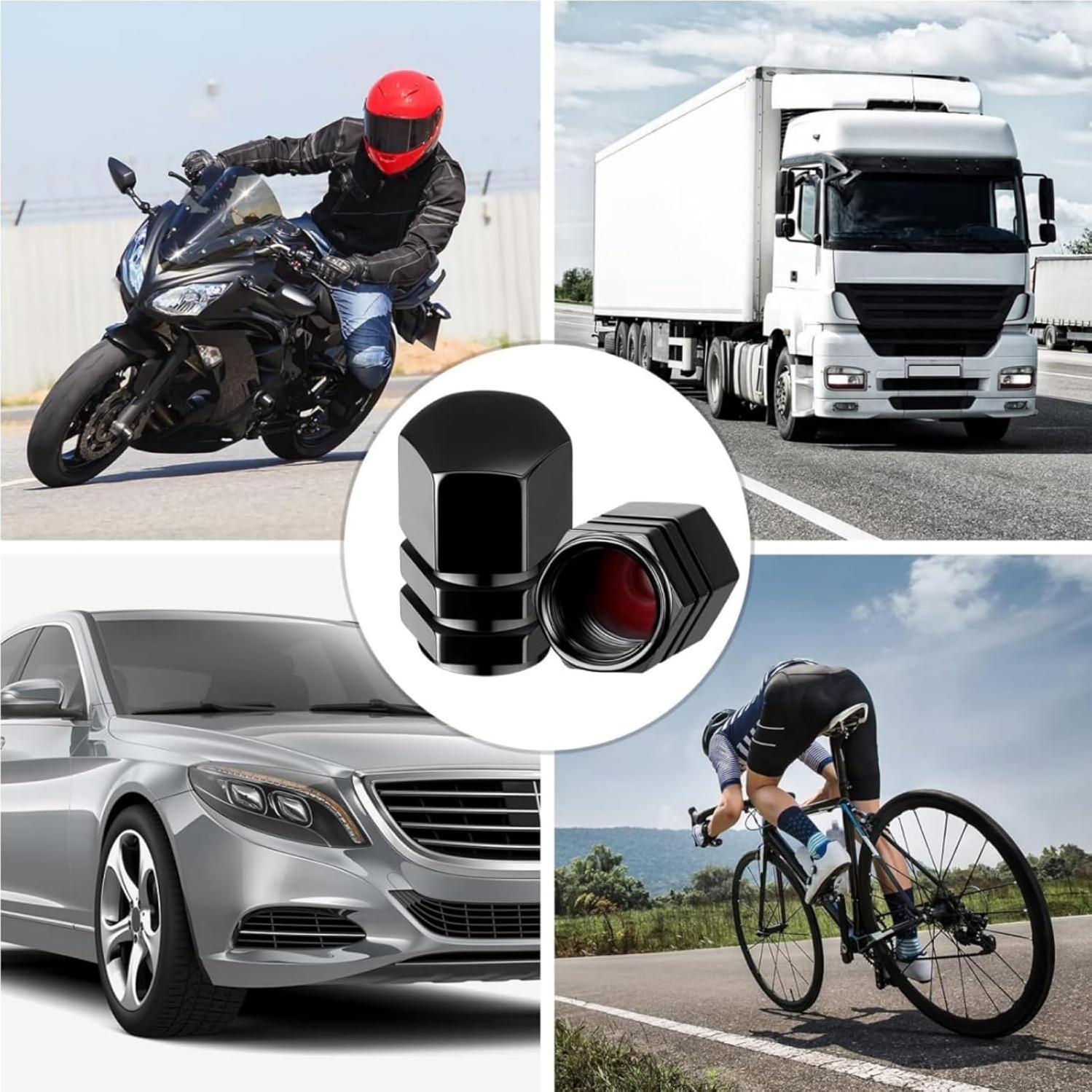 Tapones de Válvula de Neumático Tallew 100 Pcs Aleación Aluminio