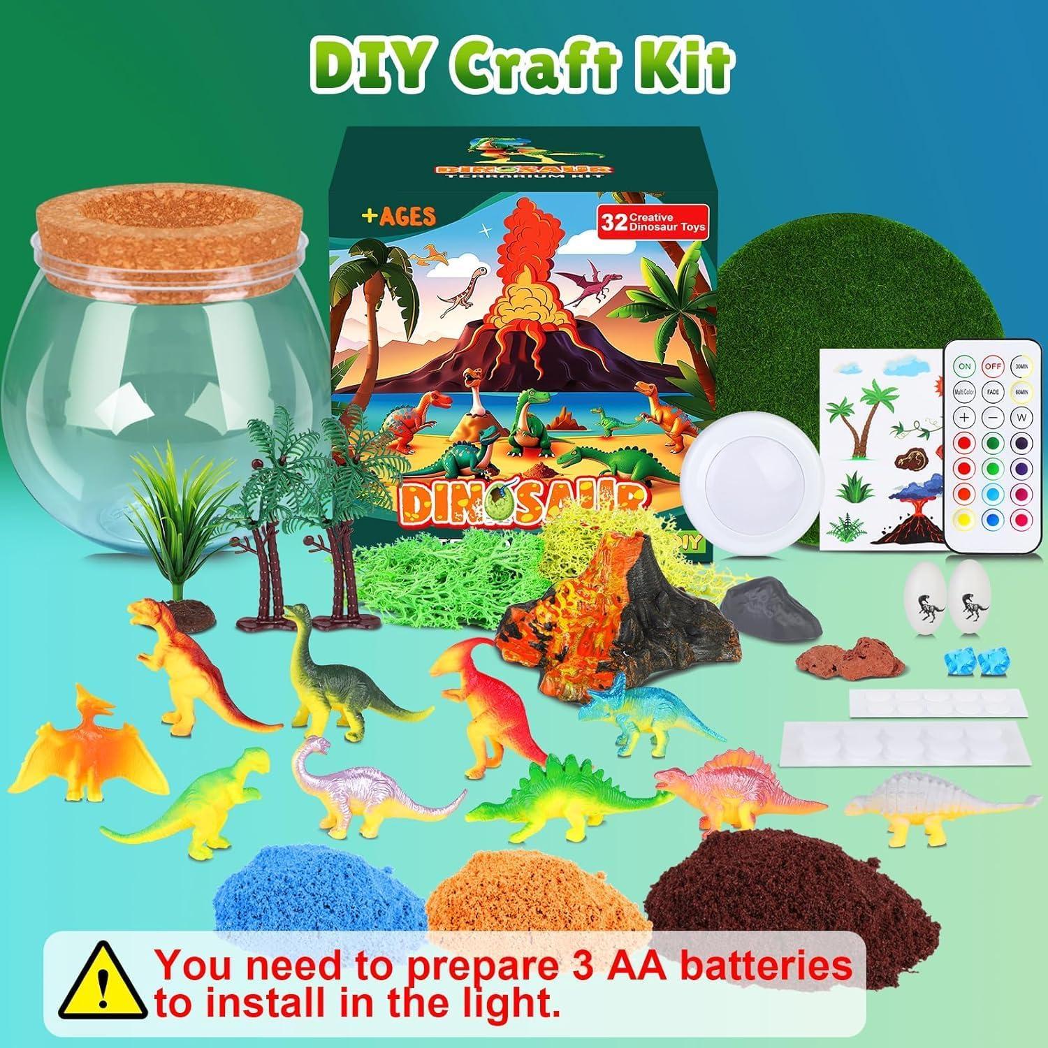 Kit de Terrario de Dinosaurios RONSTONE - Juguetes DIY 0.67 kg