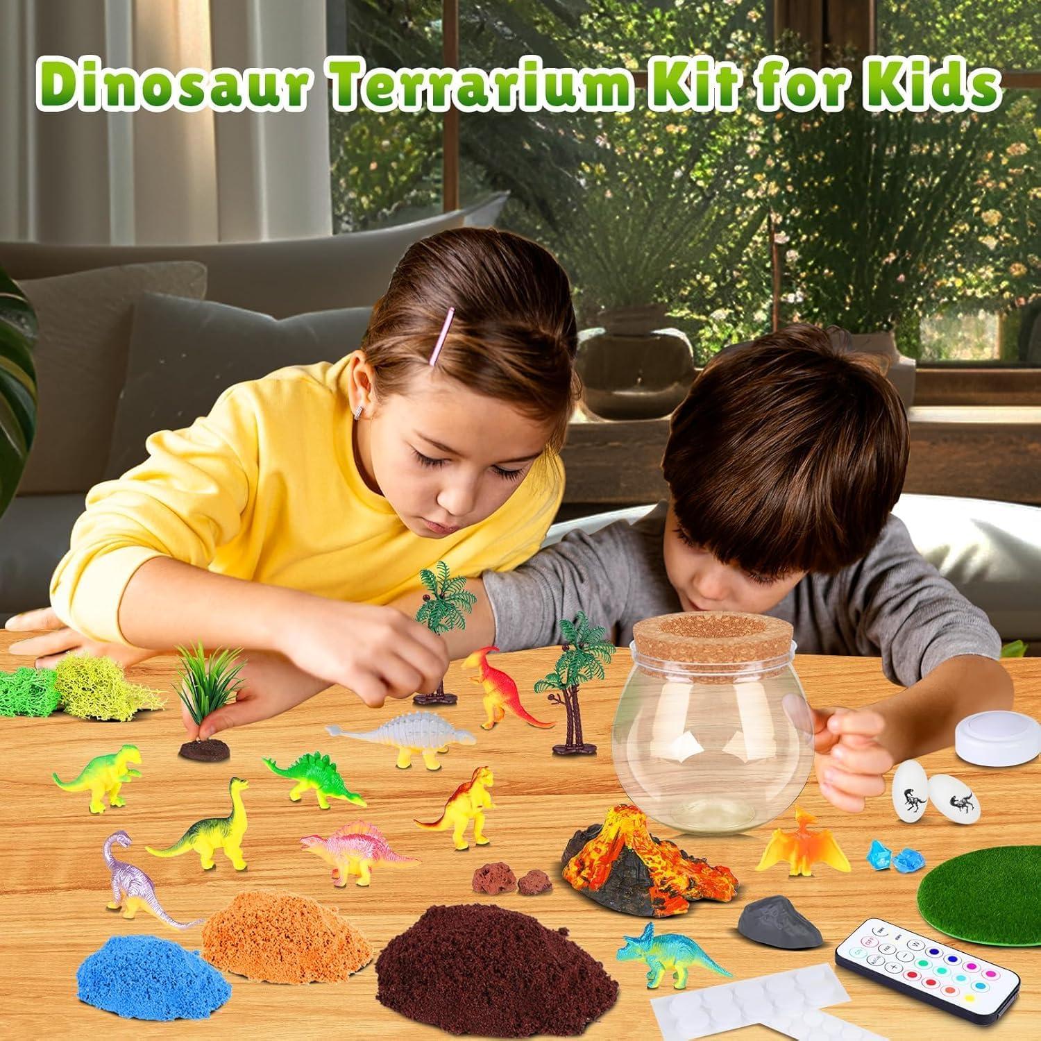 Kit de Terrario de Dinosaurios RONSTONE - Juguetes DIY 0.67 kg