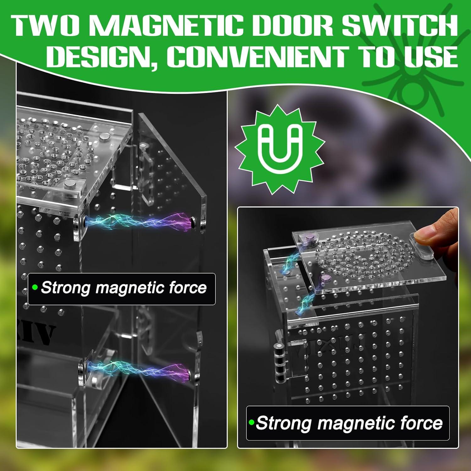 Mini Terrario Acrílico Luxiv para Arañas Saltarinas con Accesorios