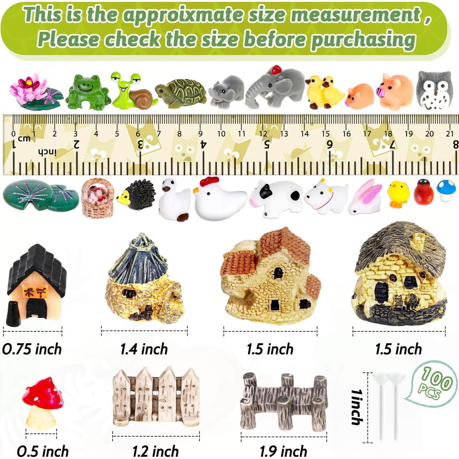 Kit Jardín de Hadas Modacraft 172 Piezas Miniaturas y Pines