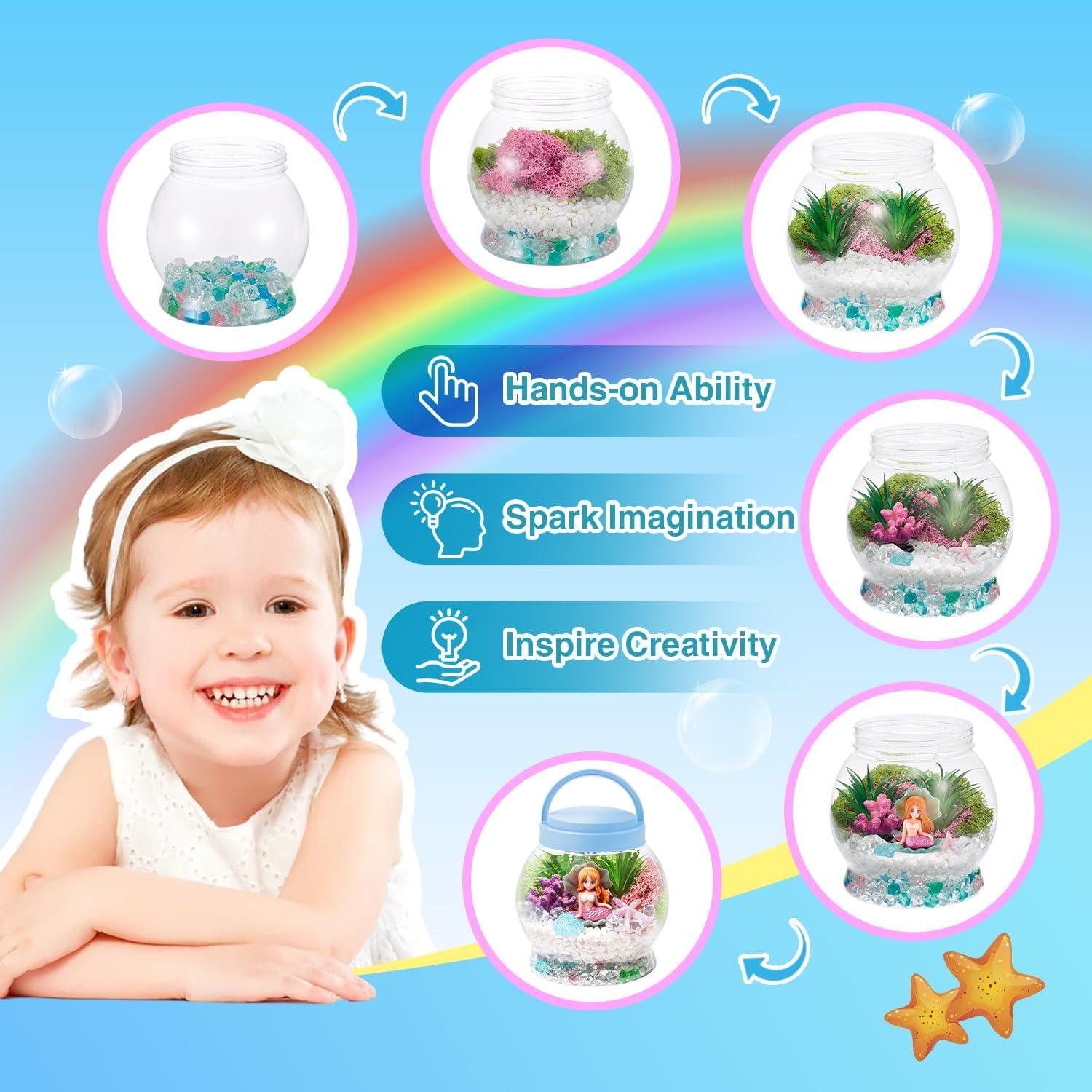 Kit de Terrario Iluminado Hasviey para Niñas 3+ Años