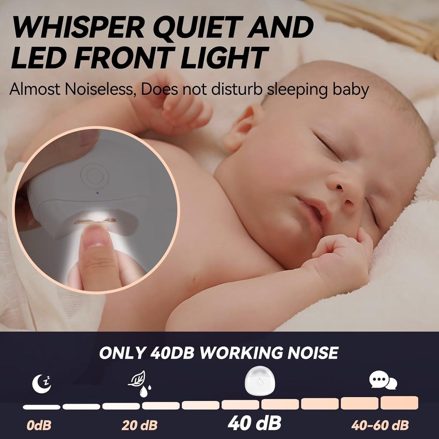 Cortador de Uñas Eléctrico YANWEI 30020 con Luz LED y 2 Velocidades