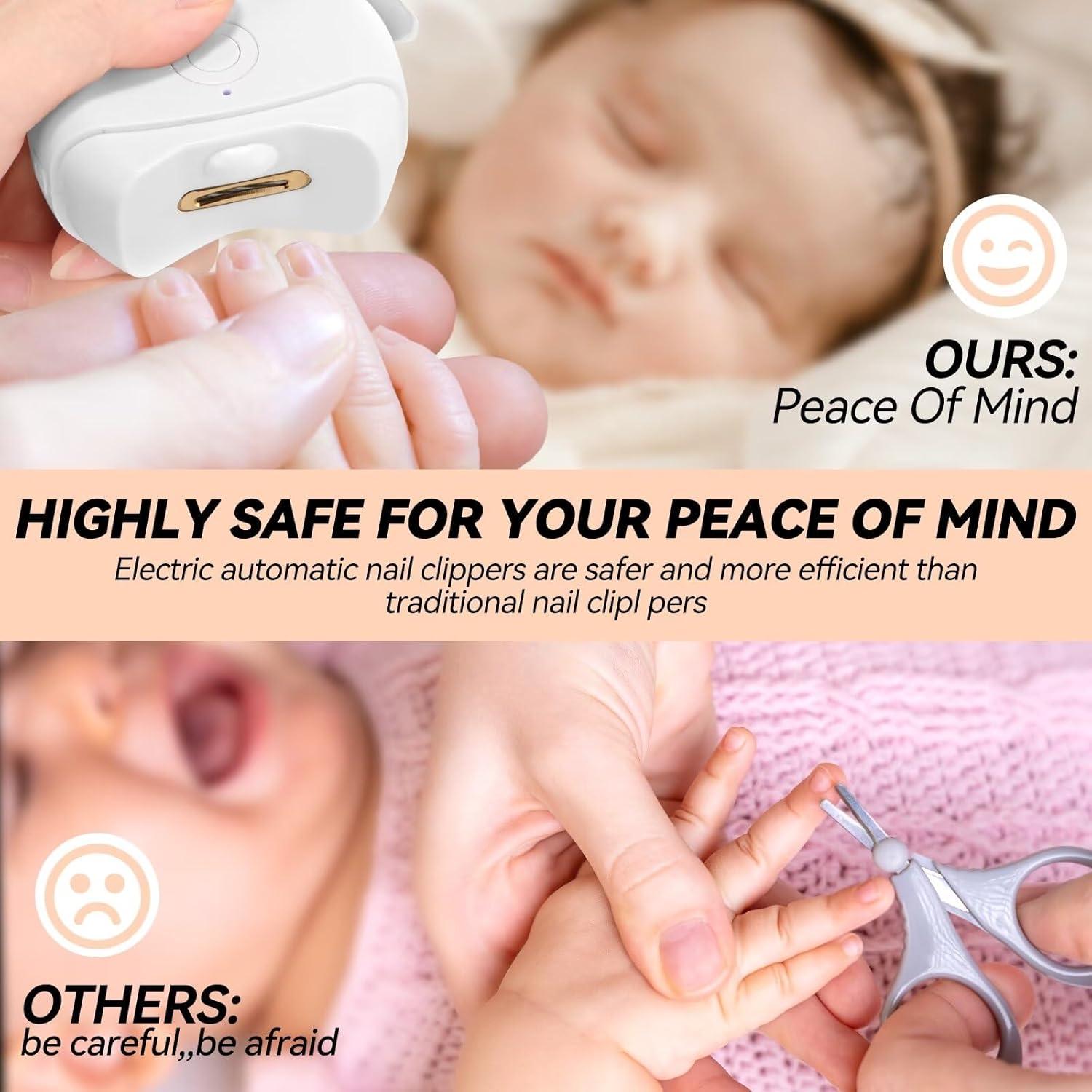 Cortador de Uñas Eléctrico YANWEI 30020 con Luz LED y 2 Velocidades