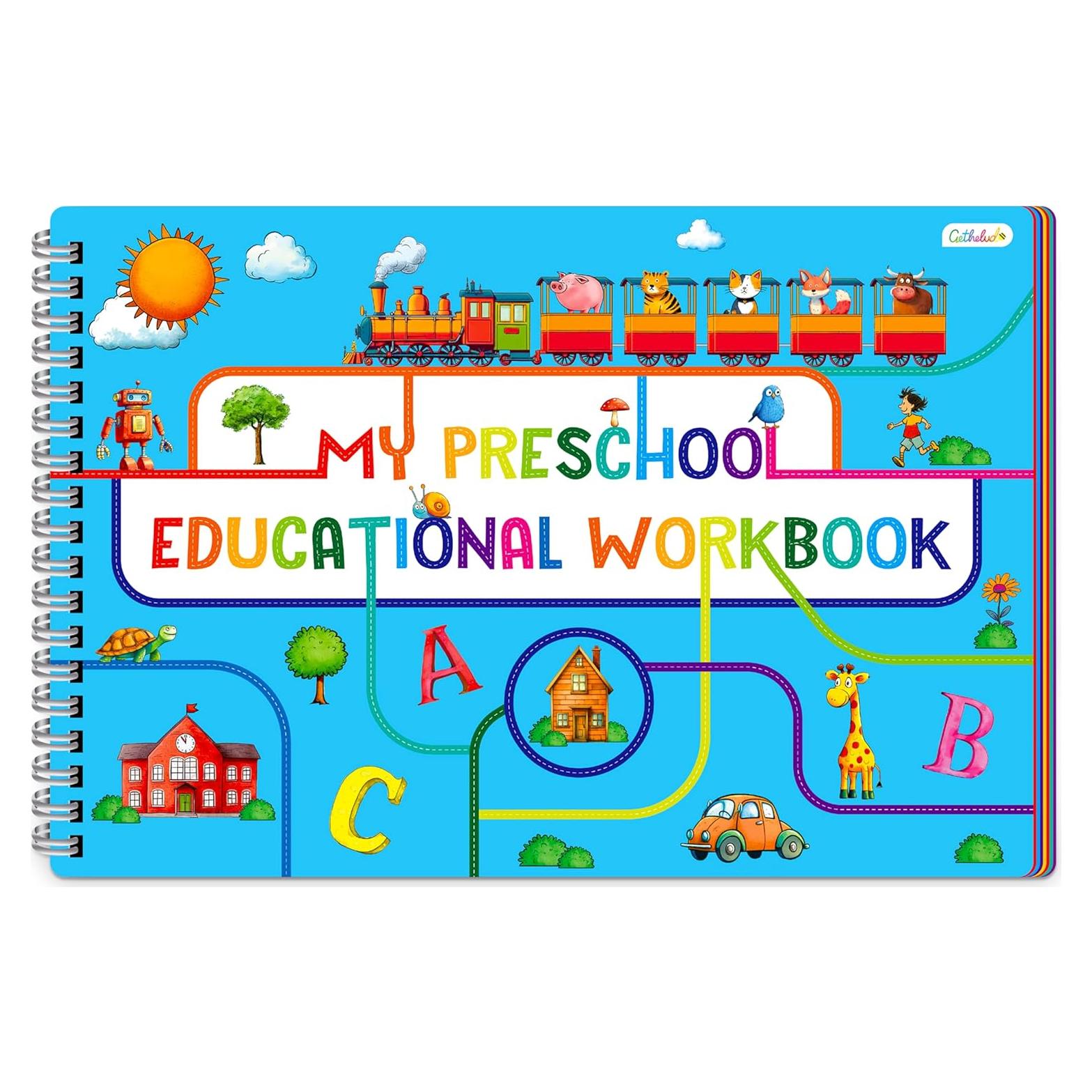 Cuaderno Borrable Educativo Gethelud 40 Páginas Preescolar