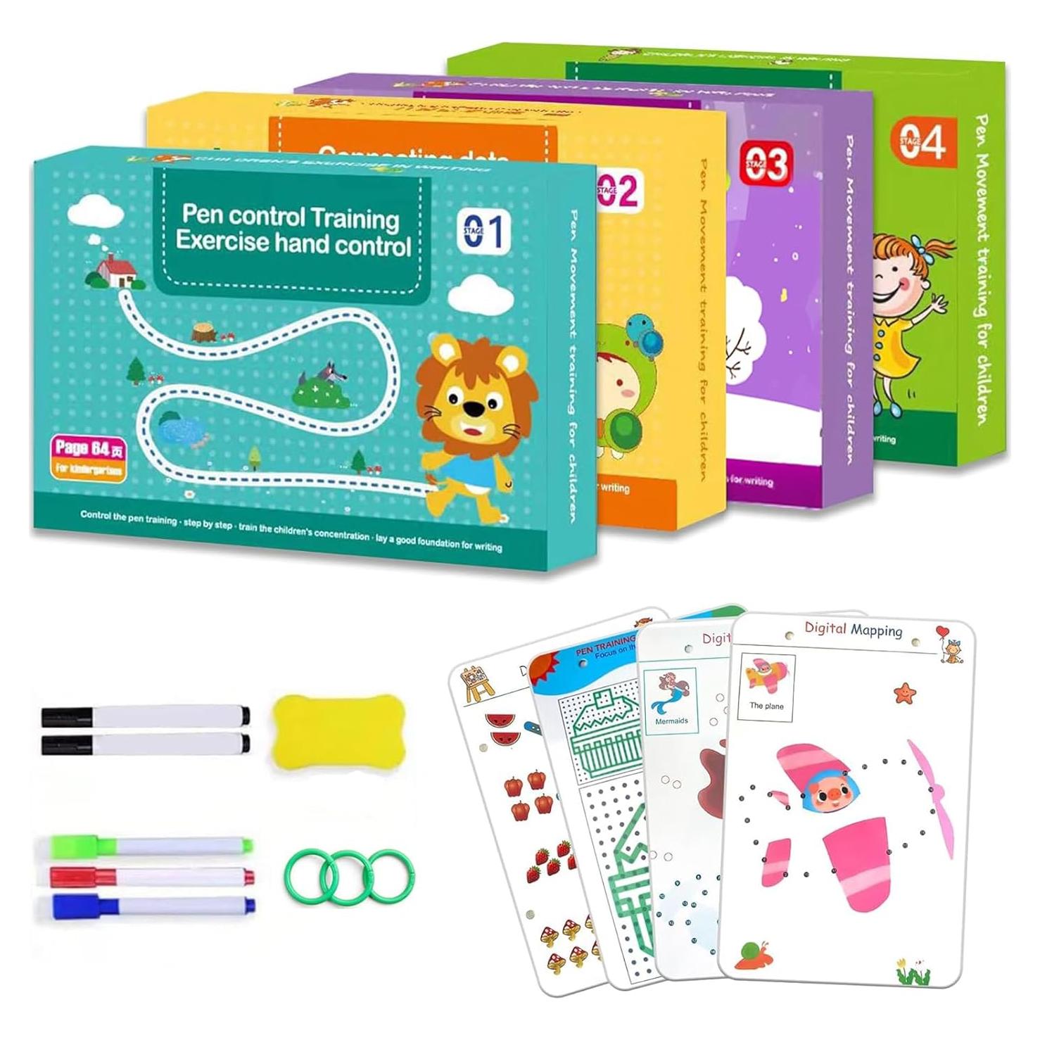 Cuaderno Inteligente Scribble SQRUIHAO 4 Piezas Borrable 22cm