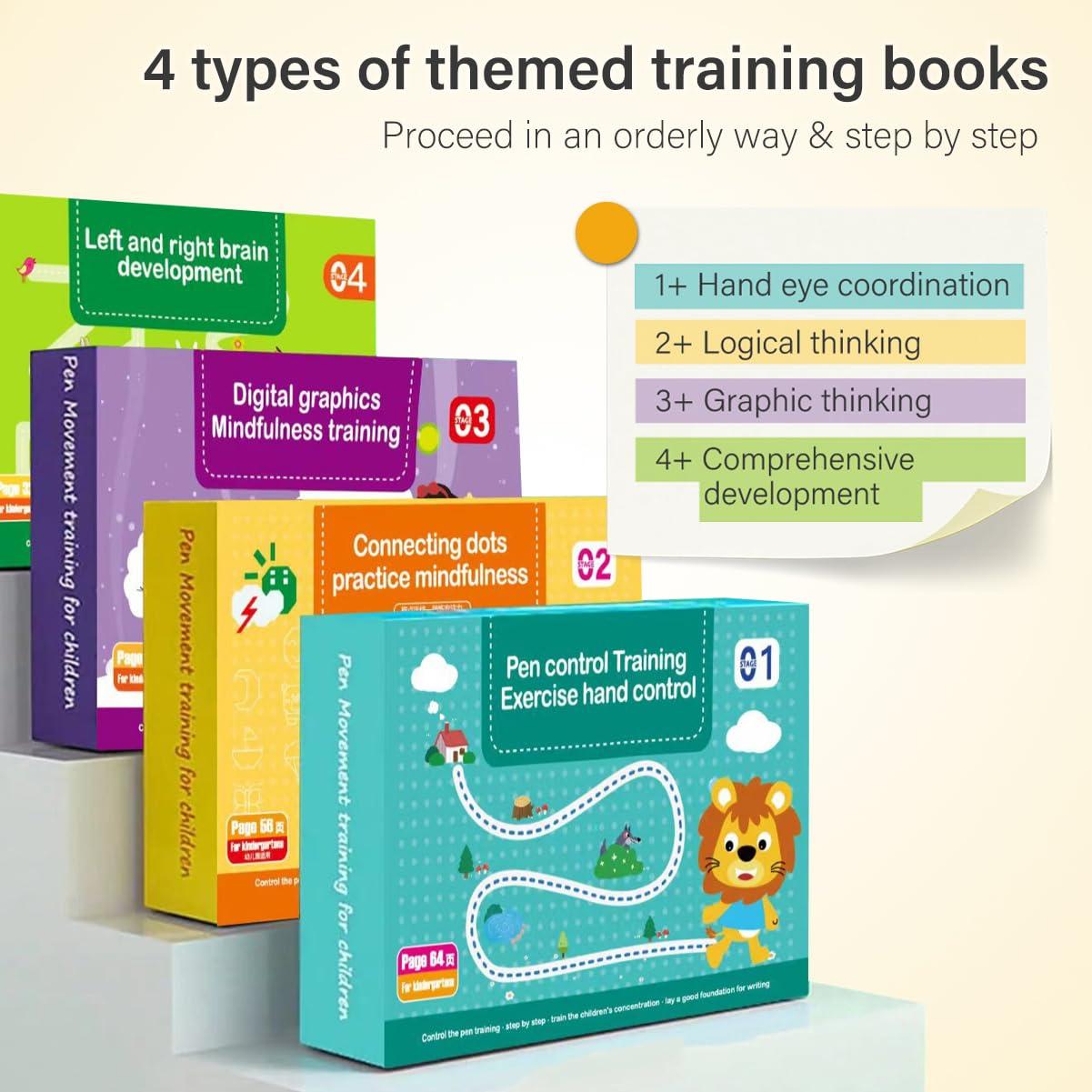 Cuaderno Inteligente Scribble SQRUIHAO 4 Piezas Borrable 22cm