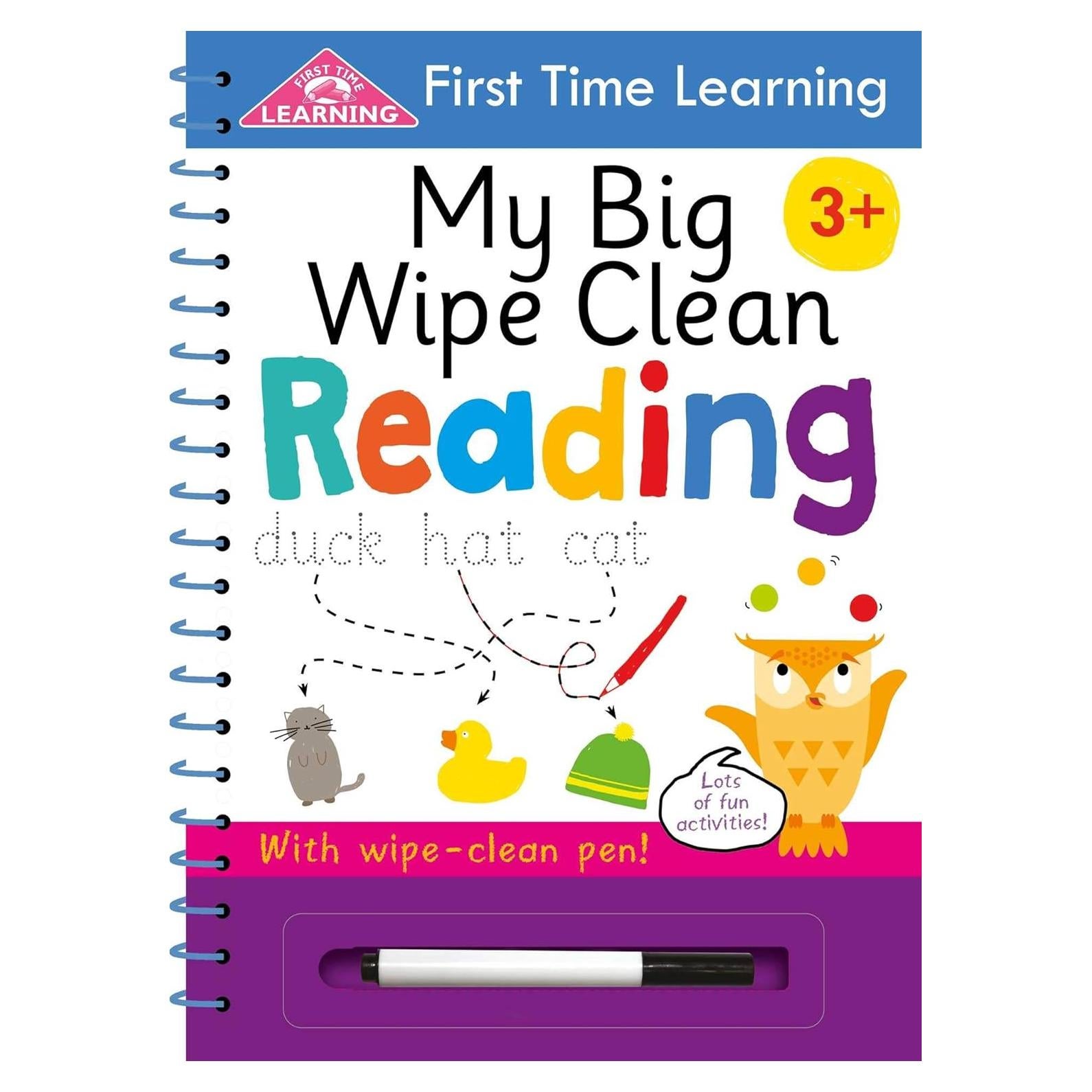 First Time Learning: My Big Wipe Clean Reading: Wipe-Clean Workbook