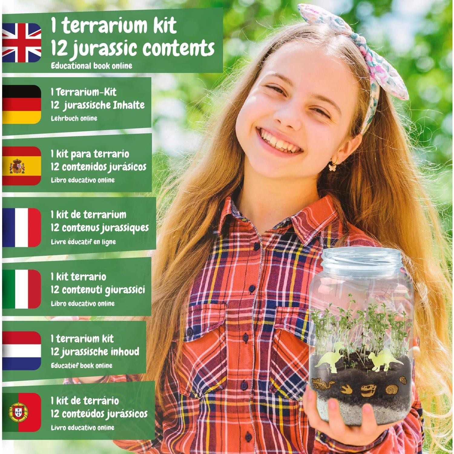 Kit Terrario Dinosaurios Science4you DIY Brilla en la Oscuridad