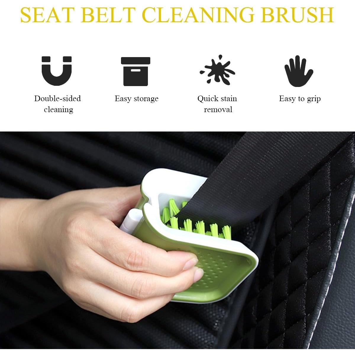 2 PCS Cepillo de Limpieza de Cinturón de Seguridad Wevdn