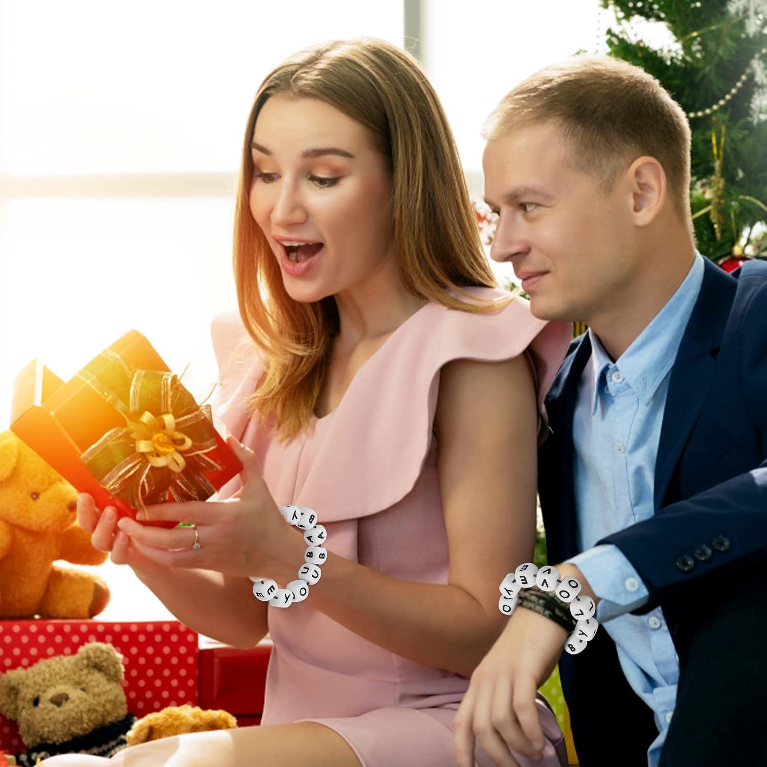 52 Perlas de Letras de Silicona Prasacco 12mm para Joyería