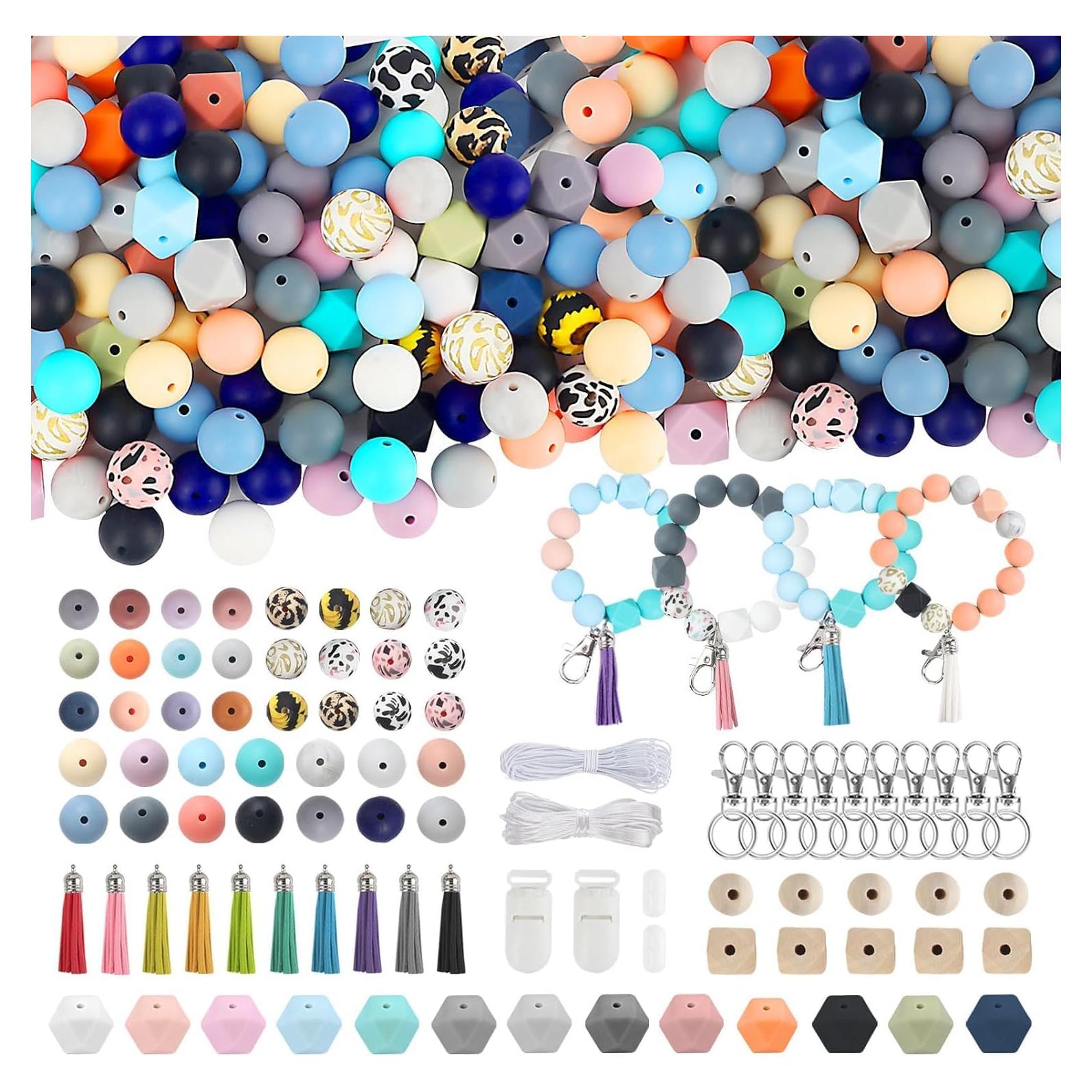 Kit de Perlas de Silicona Skalamio 202 Piezas 15mm Multicolor