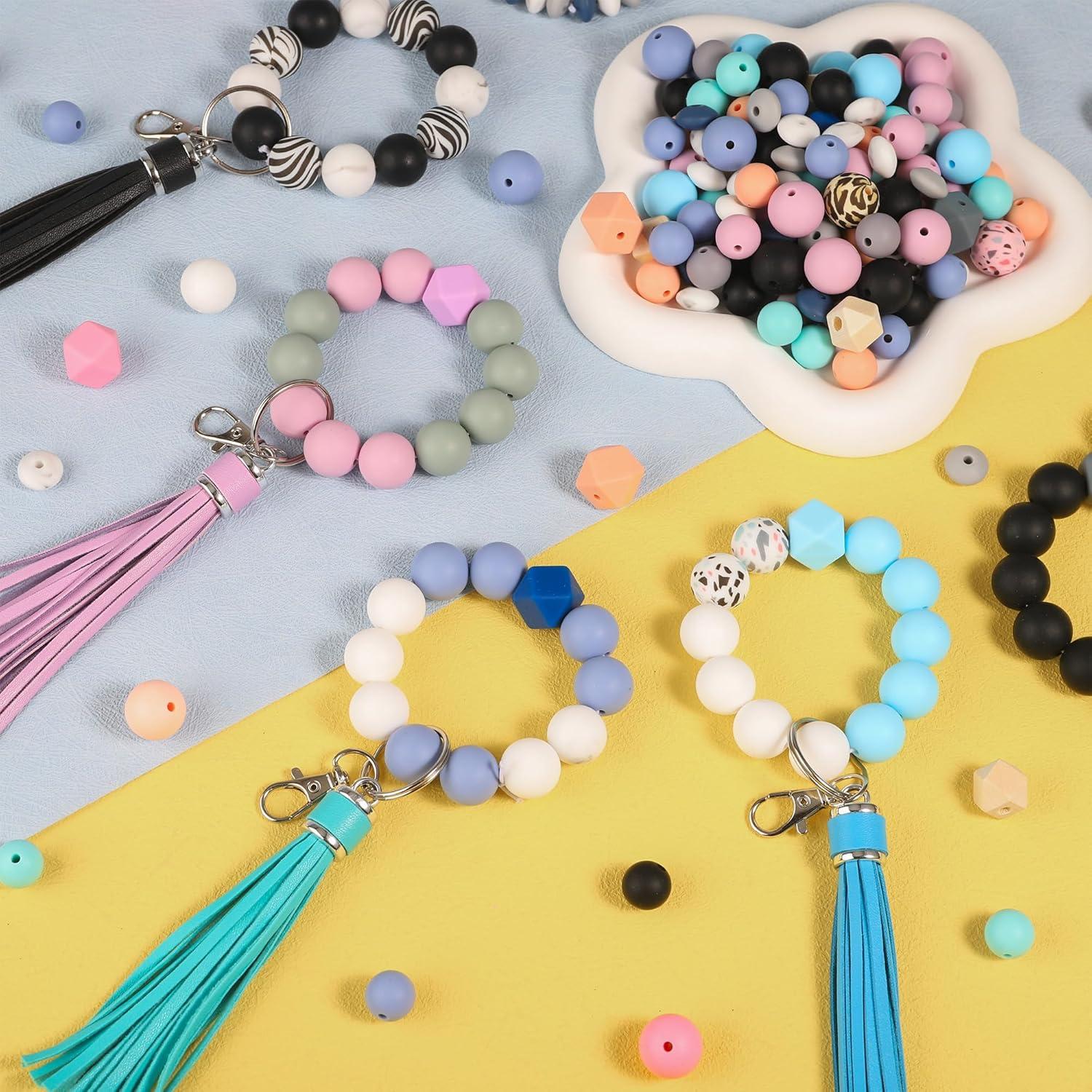 Kit de Perlas de Silicona CZWZ 141pcs para Manualidades