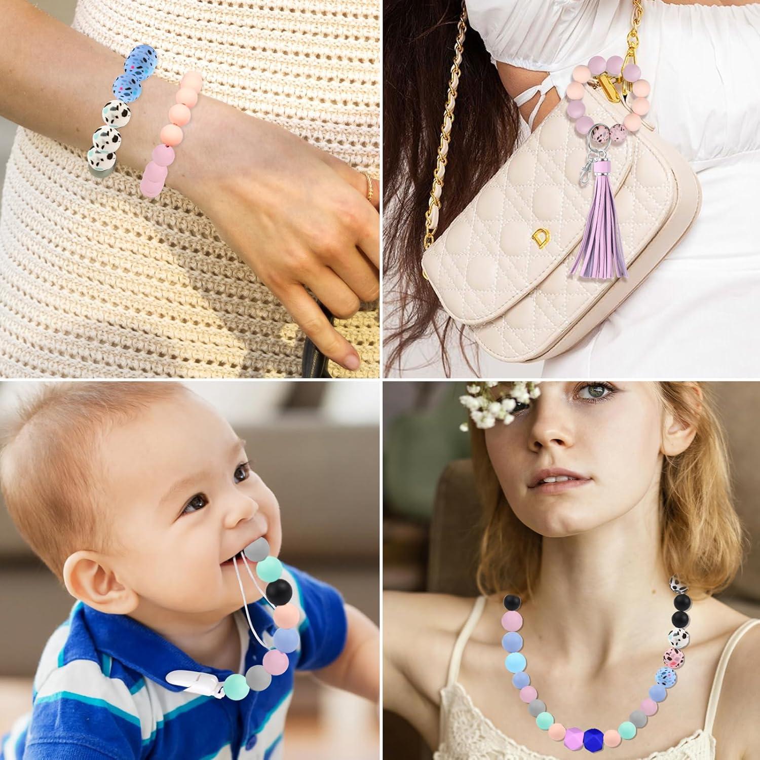 Kit de Perlas de Silicona CZWZ 141pcs para Manualidades