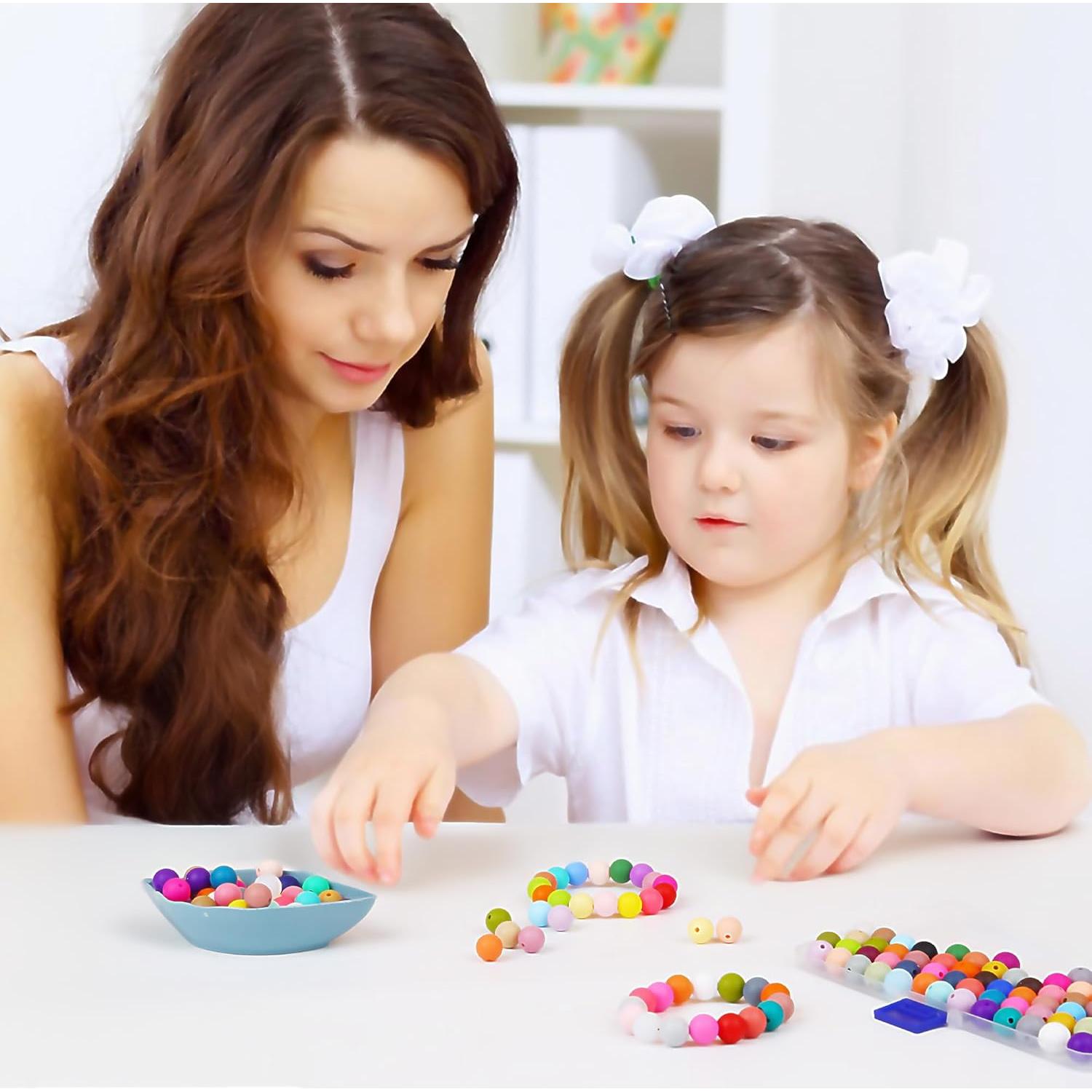 300 Perlas de Silicona CFKEMZY para Manualidades DIY 60 Colores