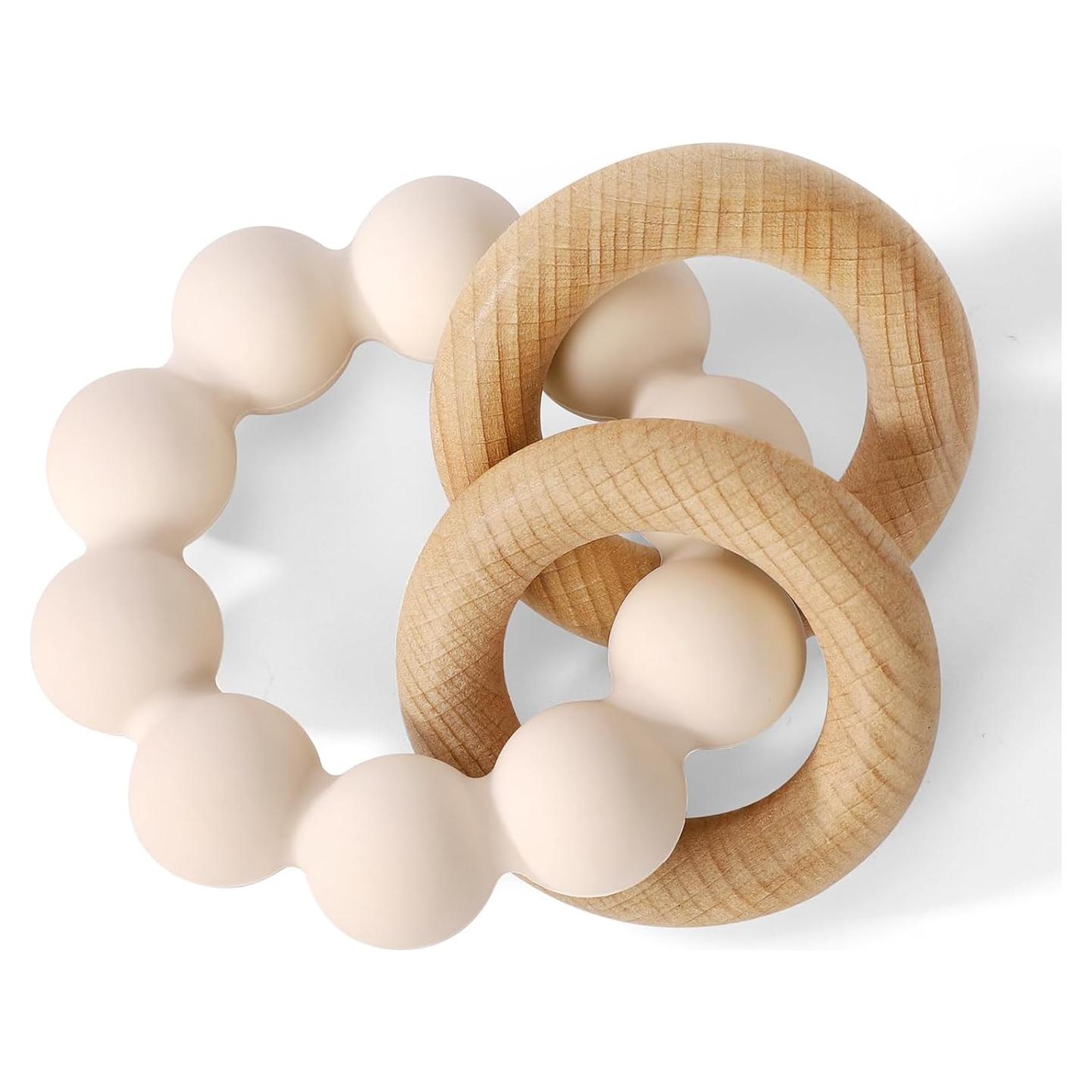 Mordedor y Sonajero Socub Arena Cambiante - Silicona y Madera