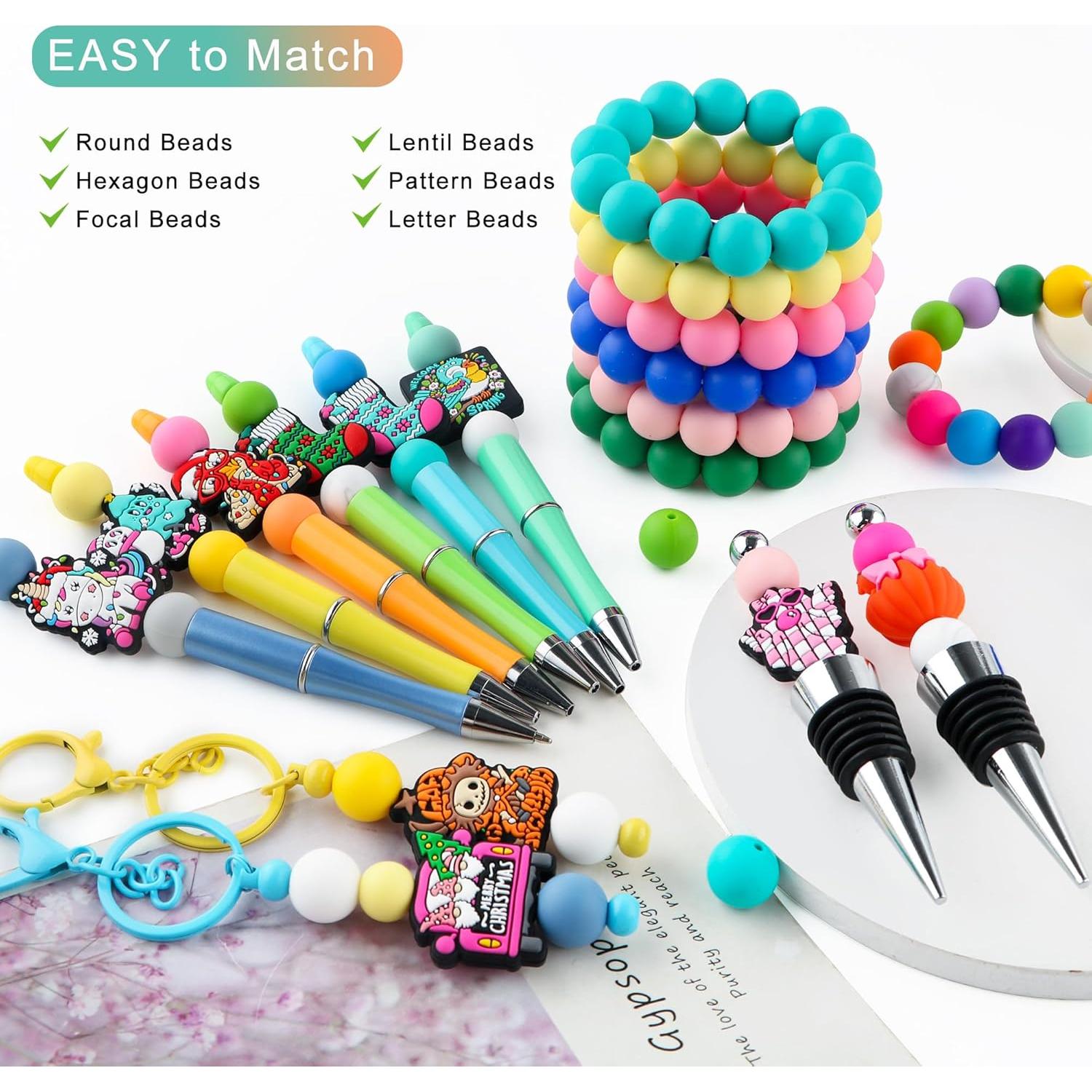 Perlas de Silicona 12mm Sunrony 240 Pcs Multicolor DIY