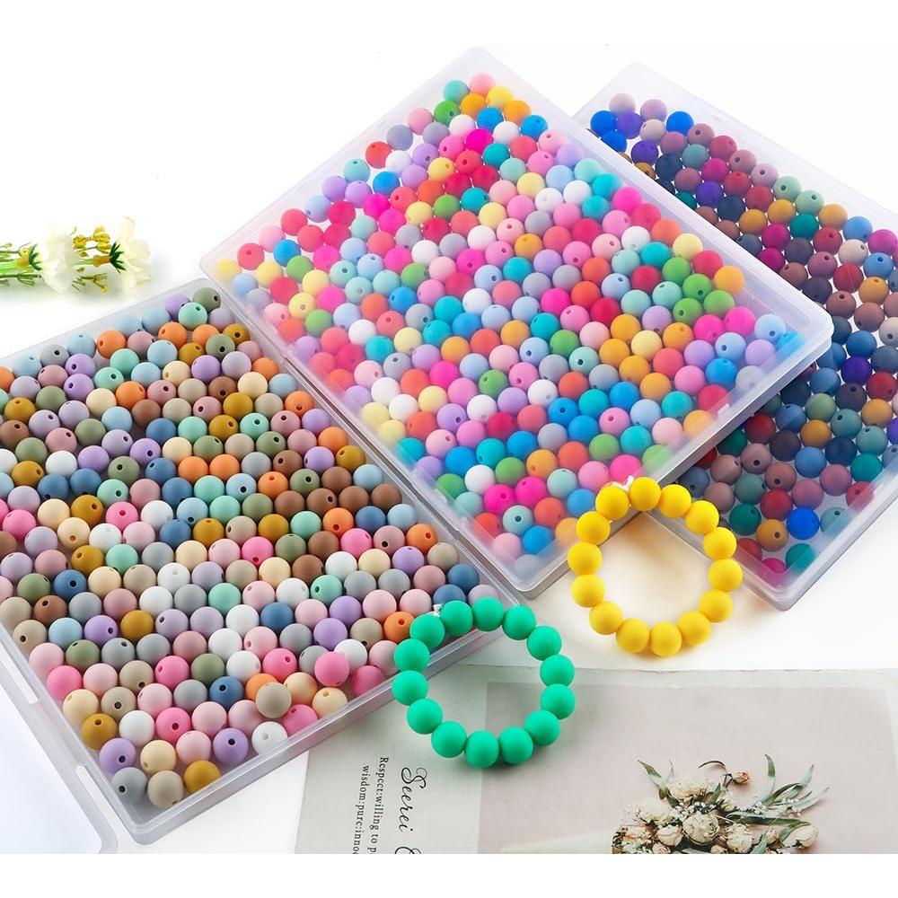 Perlas de Silicona 12mm Sunrony 240 Pcs Multicolor DIY