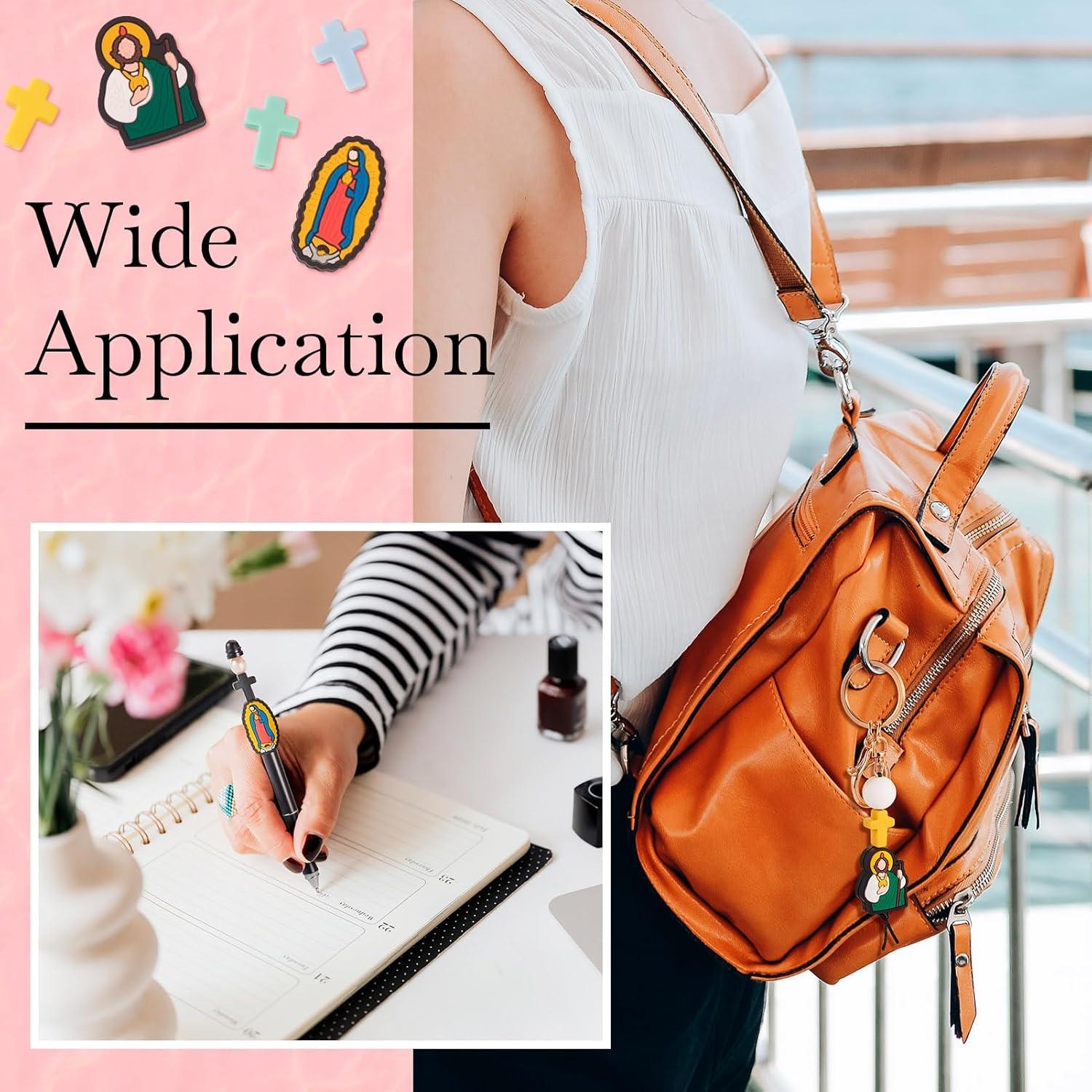 28 Piezas Perlas de Silicona Religiosas Spritewelry DIY