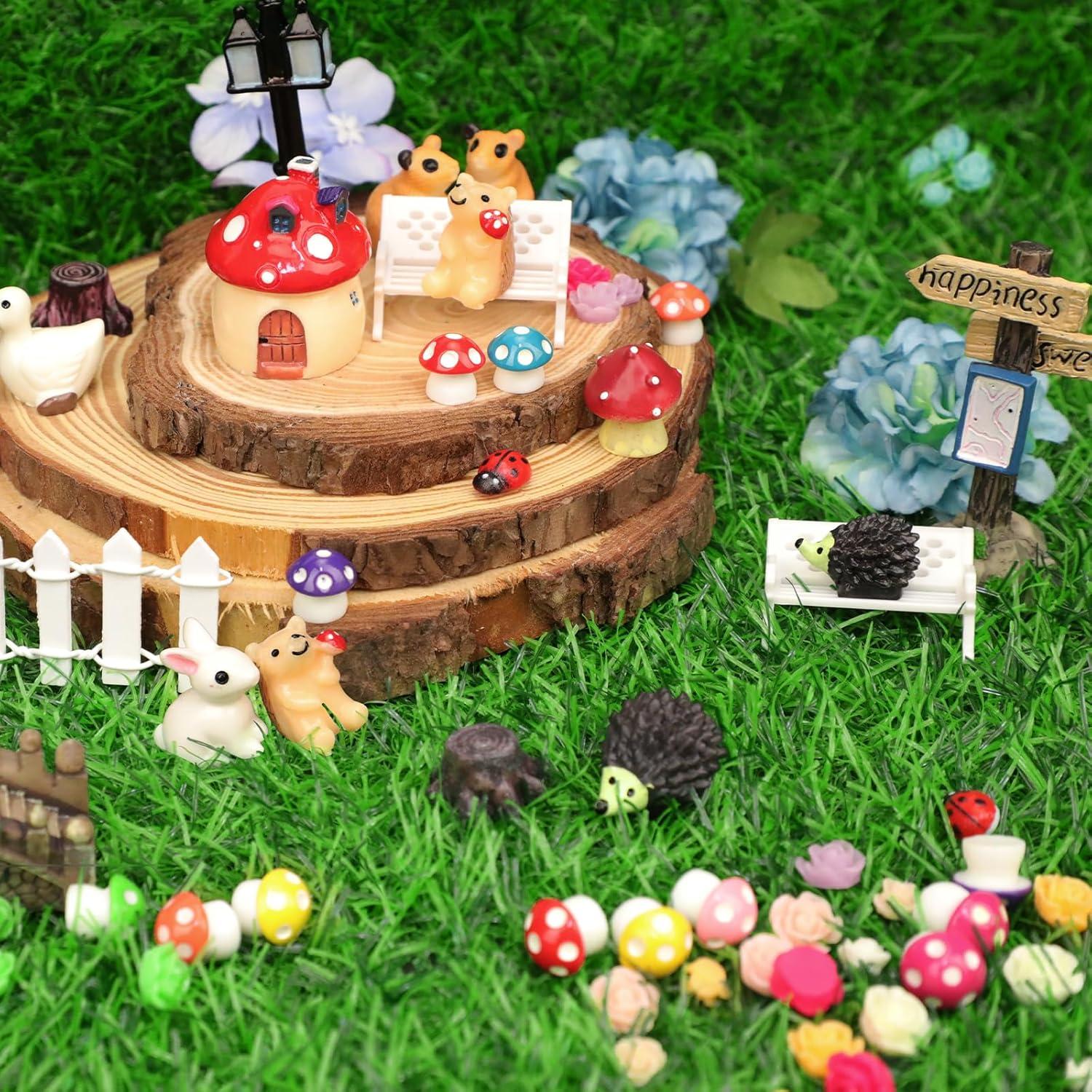 Kit 100 Accesorios de Jardín de Hadas Miniatura Zealor