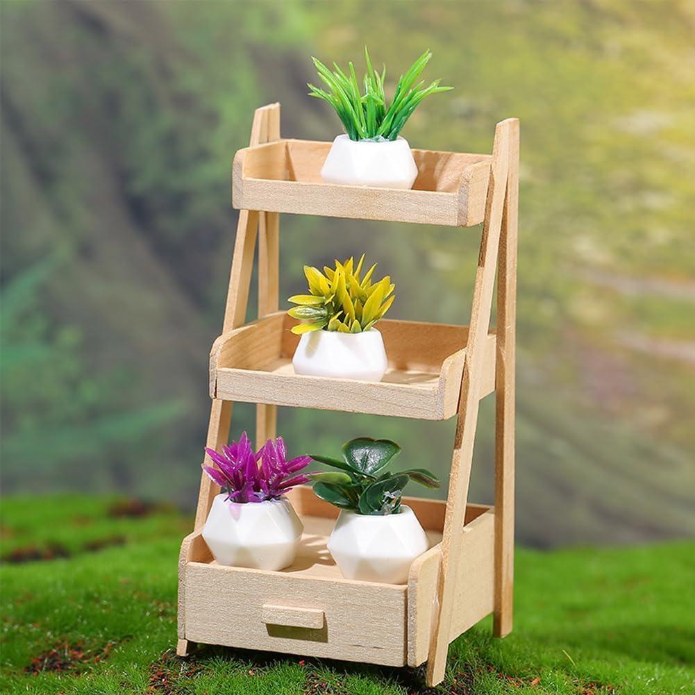 Conjunto 4PCS Mini Plantas Suculentas Resina WinldMonmo