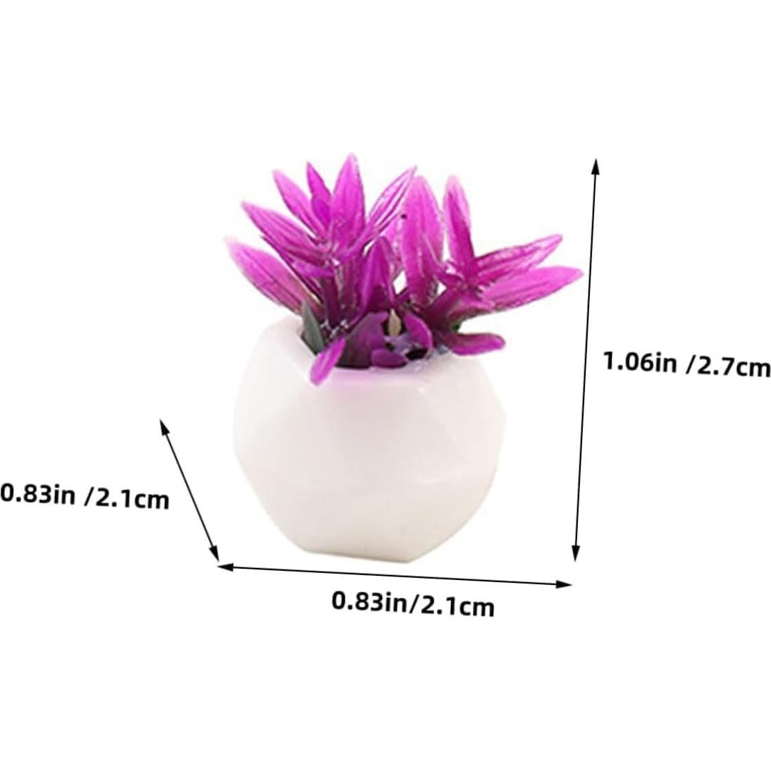 Conjunto 4PCS Mini Plantas Suculentas Resina WinldMonmo