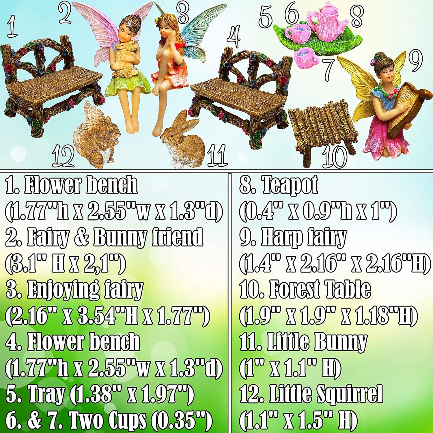 Mood Lab Kit de Jardín de Hadas - 12 Piezas Decorativas