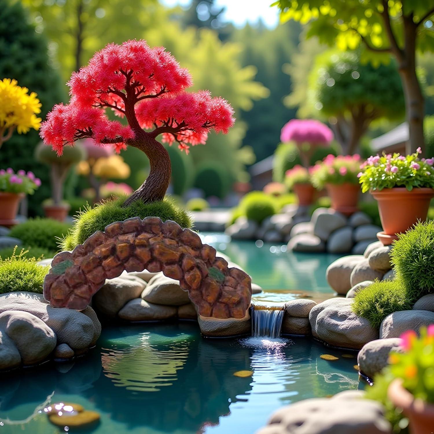 Kit de Accesorios para Jardín de Hadas ZhangyiHot Miniaturas