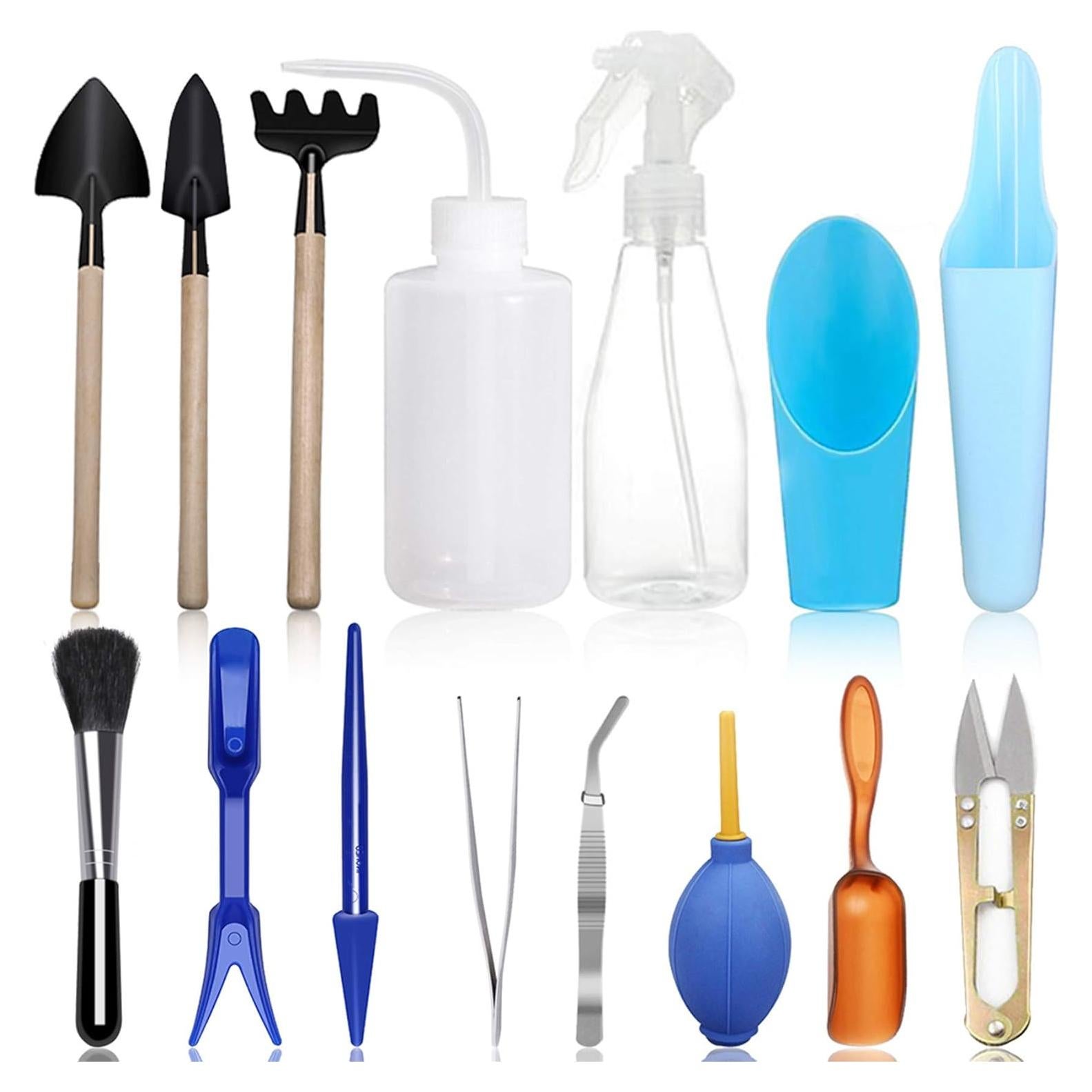 Juego de Herramientas para Jardinería Miniatura 15 Pcs SONGZIMING