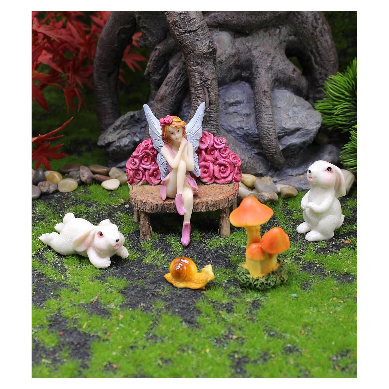 Kit de Jardín de Hadas HONEYSHOW - 6 Figuras Decorativas