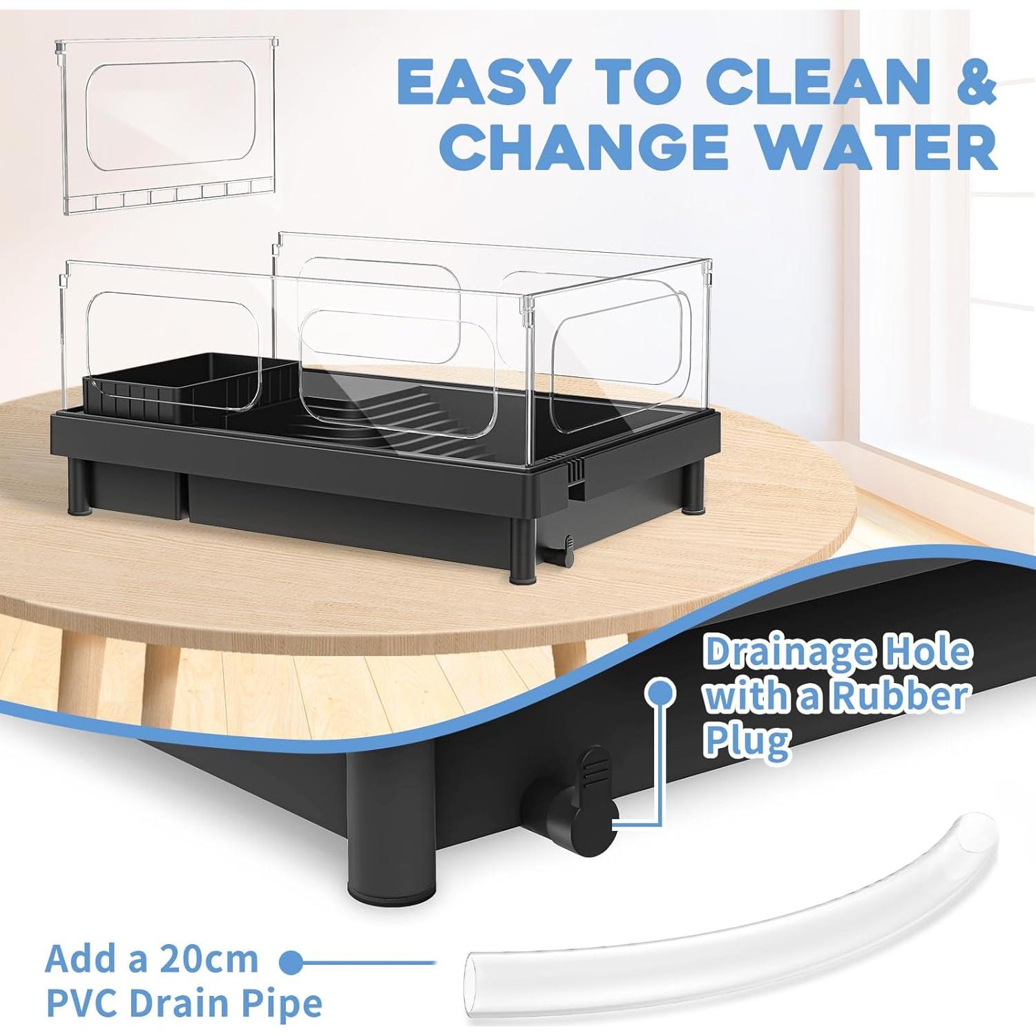 Kit de Acuario para Tortugas Pequeñas Moonorange 39.1x26.9x18cm