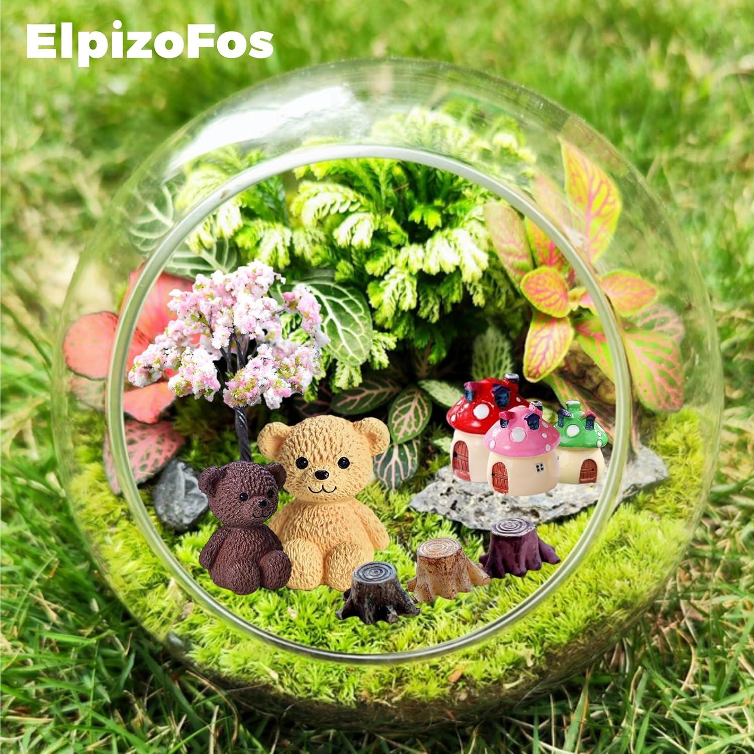 Kit de Accesorios para Jardín de Hadas ElpizoFos 132 Piezas