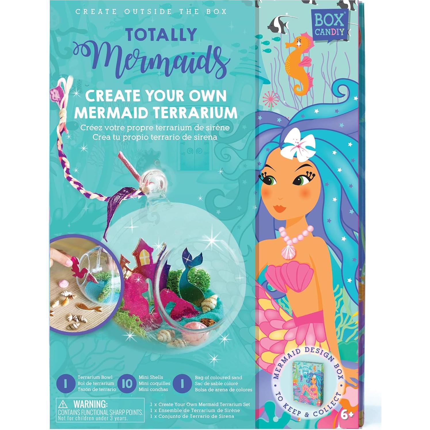 Kit de Terrario DIY Sirenas BOX CANDIY 4.06x17.02cm