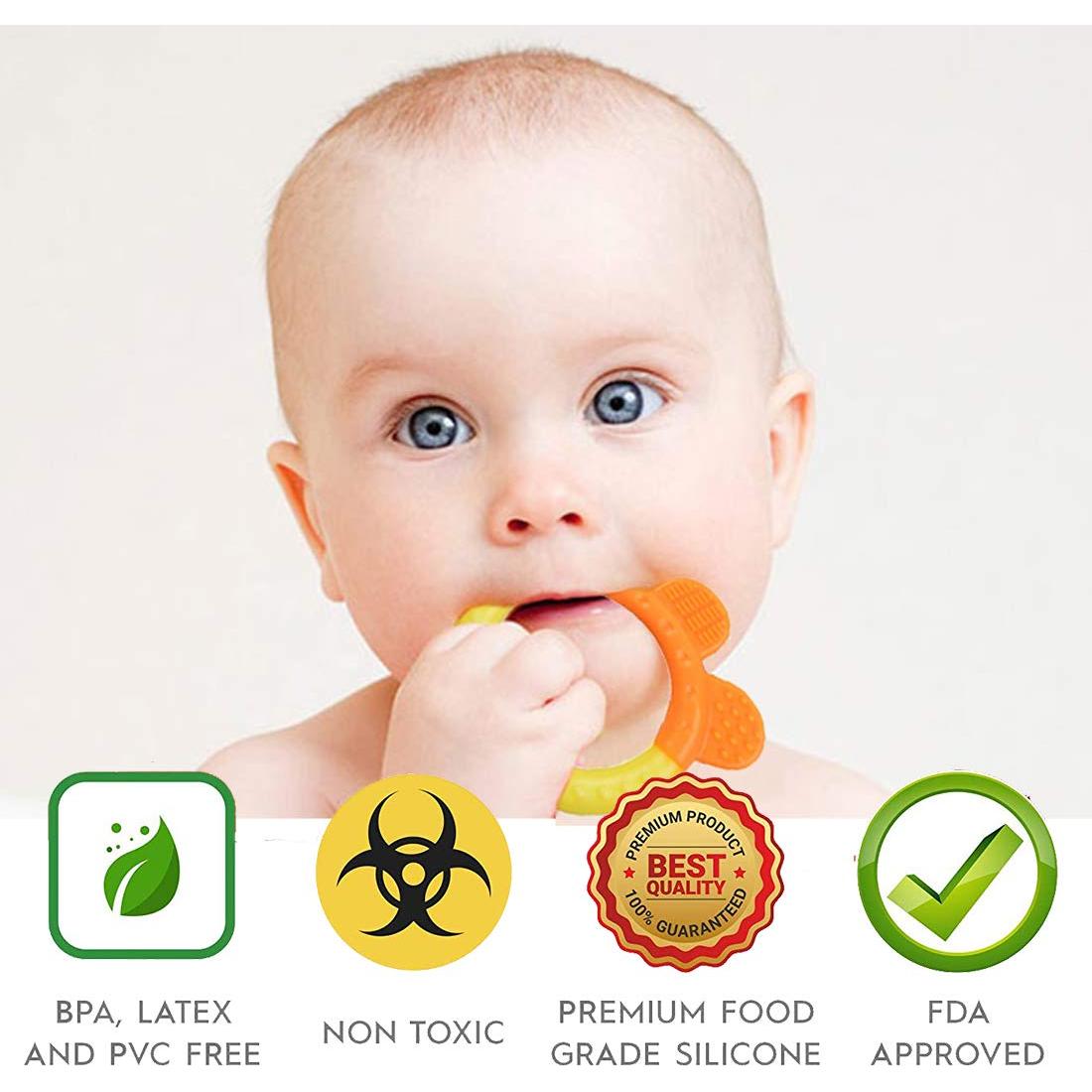 Juguetes de Dentición para Bebés 6 Piezas Silicona BPA Libre