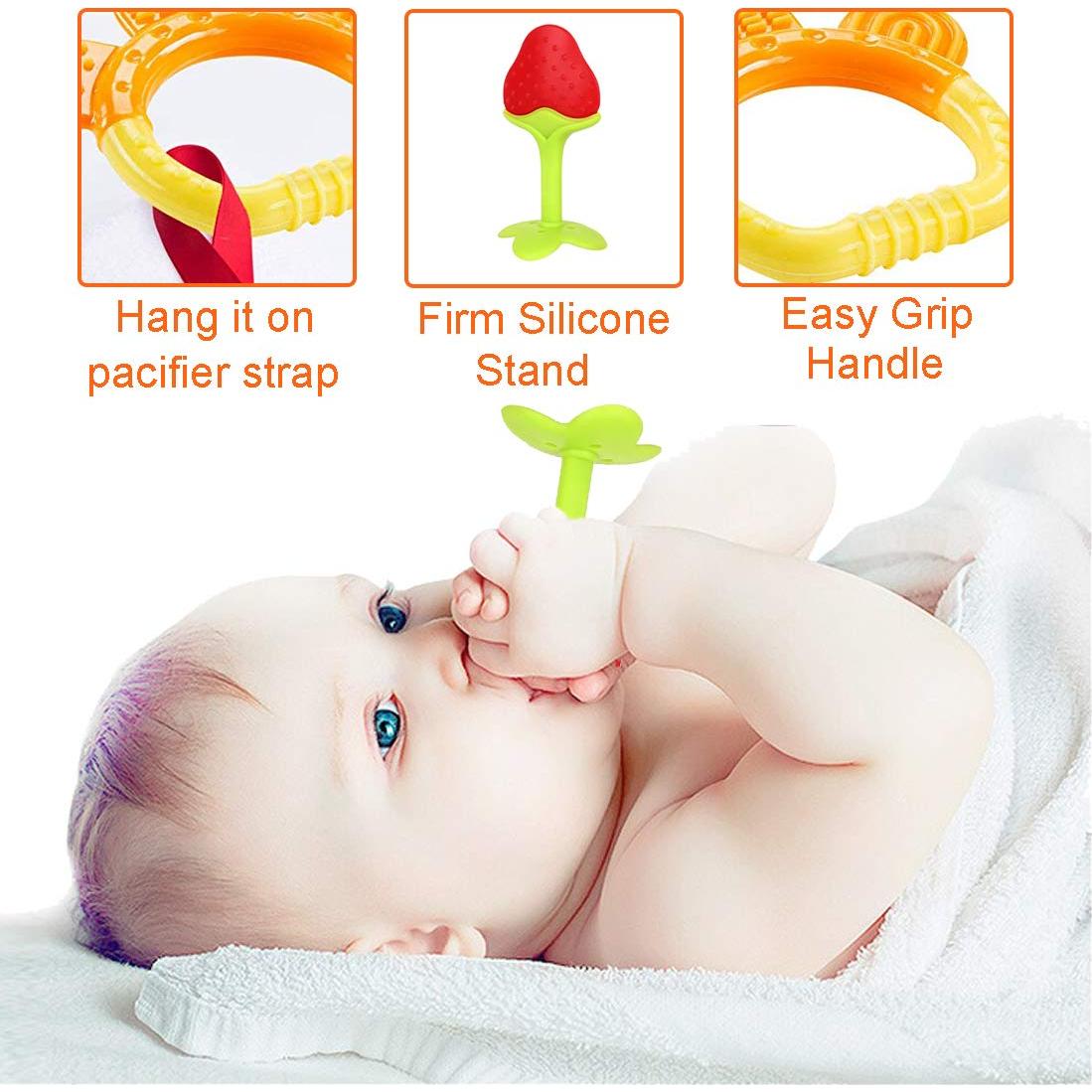 Juguetes de Dentición para Bebés 6 Piezas Silicona BPA Libre