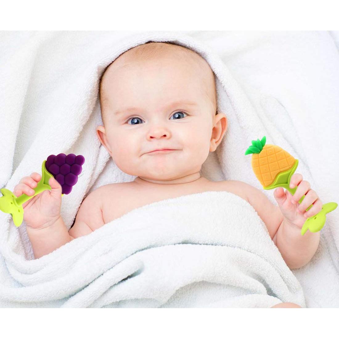 Juguetes de Dentición para Bebés 6 Piezas Silicona BPA Libre