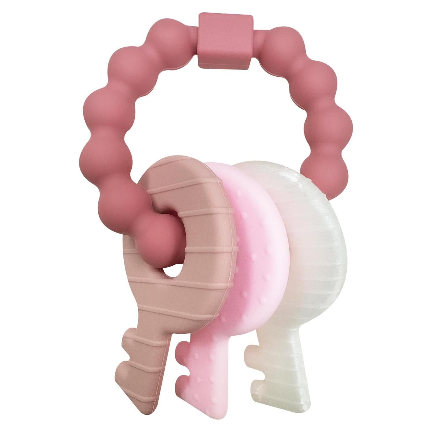 Llaves de Dentición YAPROMO para Bebés 3-18 Meses Silicona BPA Free