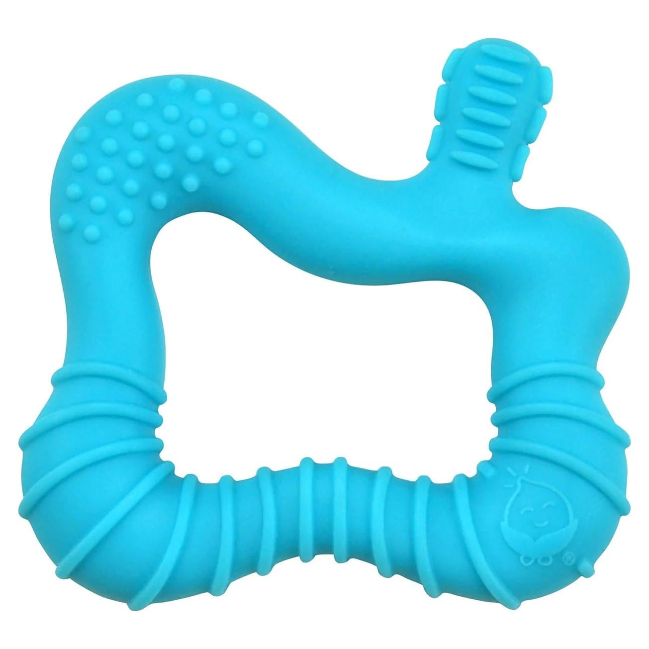 Mordedor de Molares Green Sprouts Silicona Azul 14.3x9.5cm