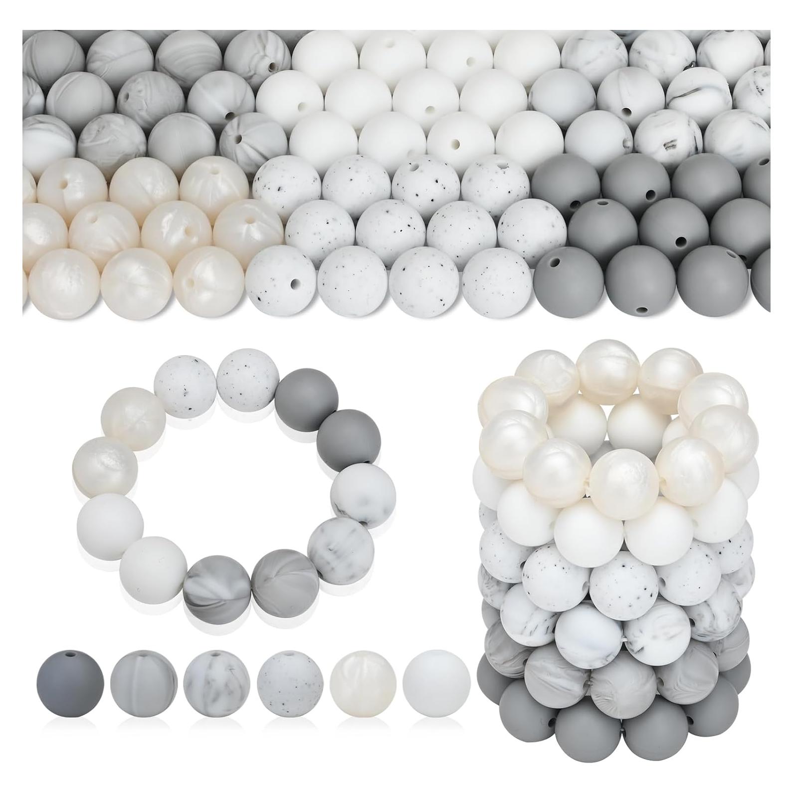 Perlas de Silicona 15mm U-LIAN 150 Pcs Mezcla de Colores