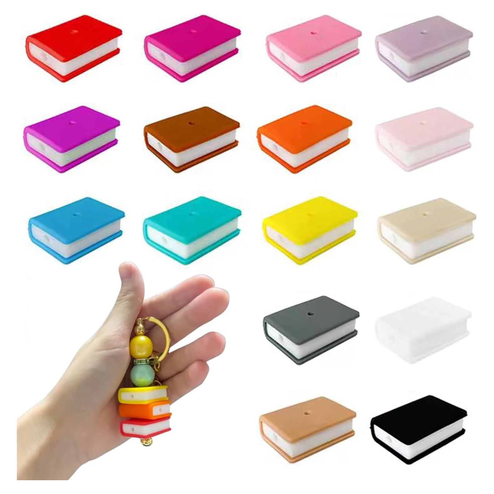 Perlas de Silicona KJMYYXGS en Forma de Libro - 16 Piezas