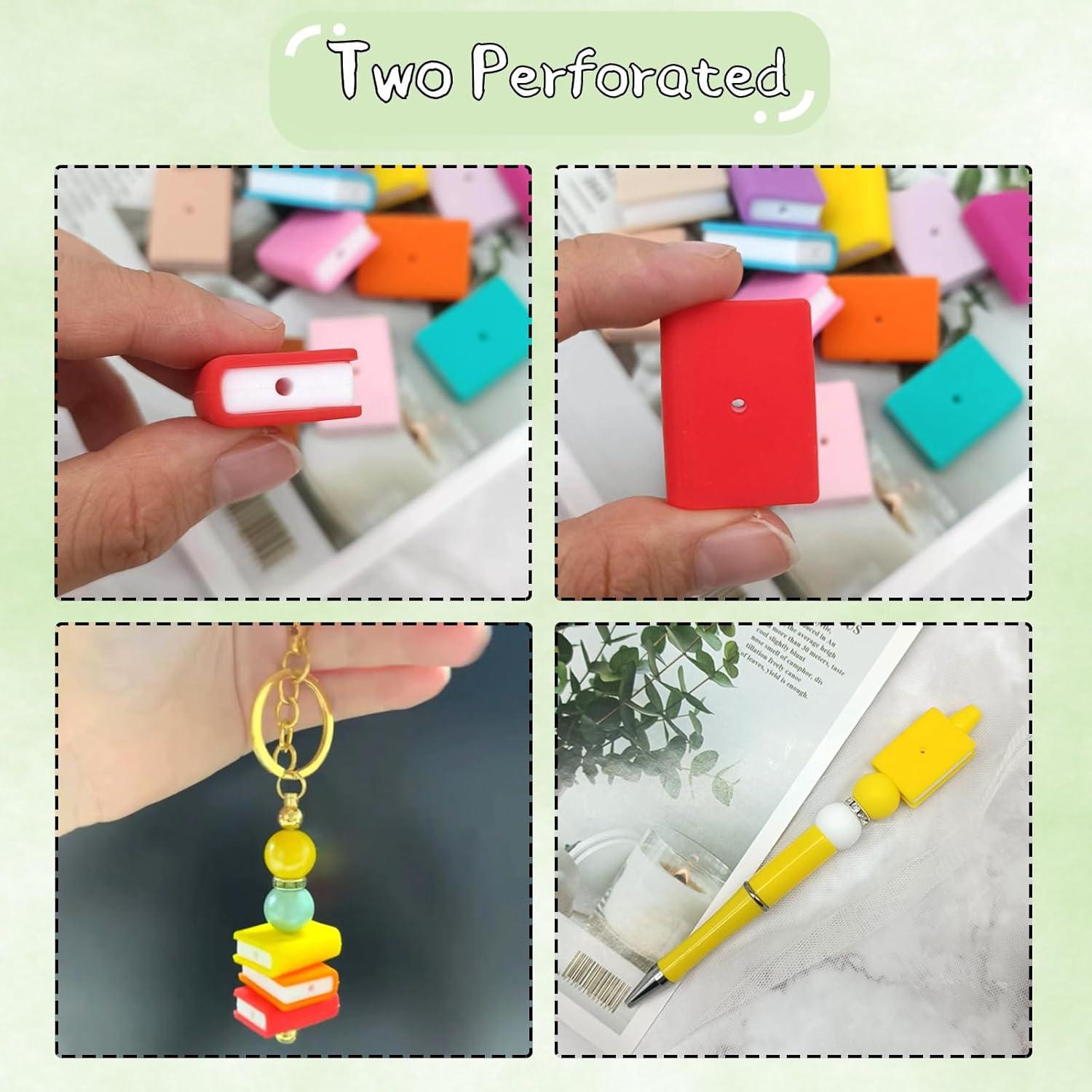 Perlas de Silicona KJMYYXGS en Forma de Libro - 16 Piezas