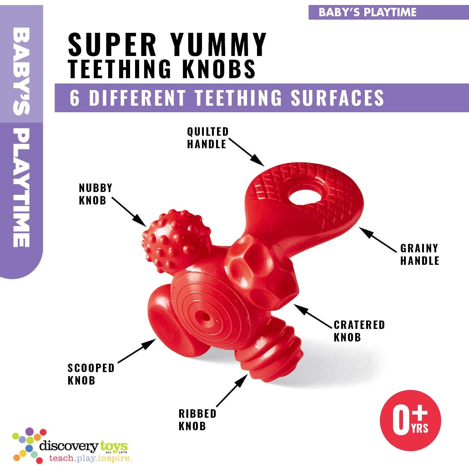 Mordedor Super Yummy Discovery Toys | 5 Texturas para Bebé